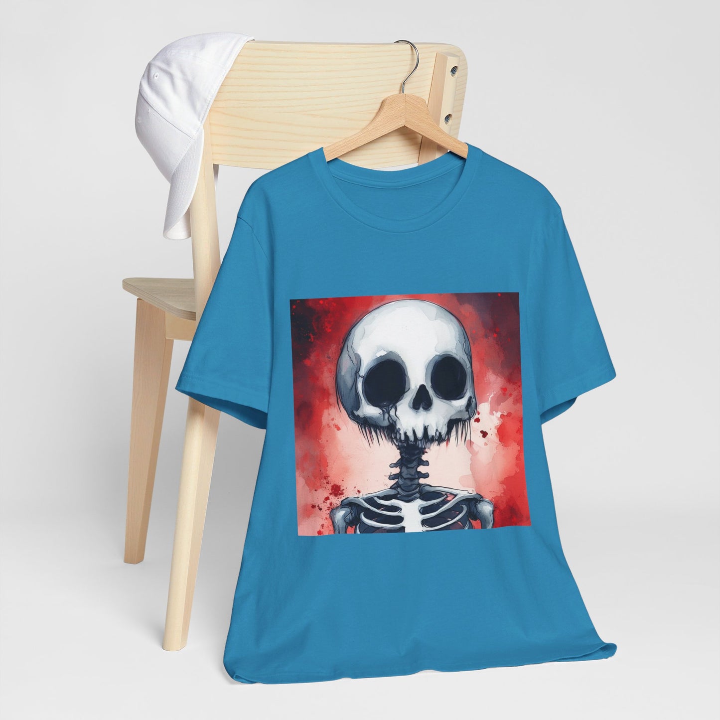 Red Skeleton Unisex Jersey Short Sleeve Tee