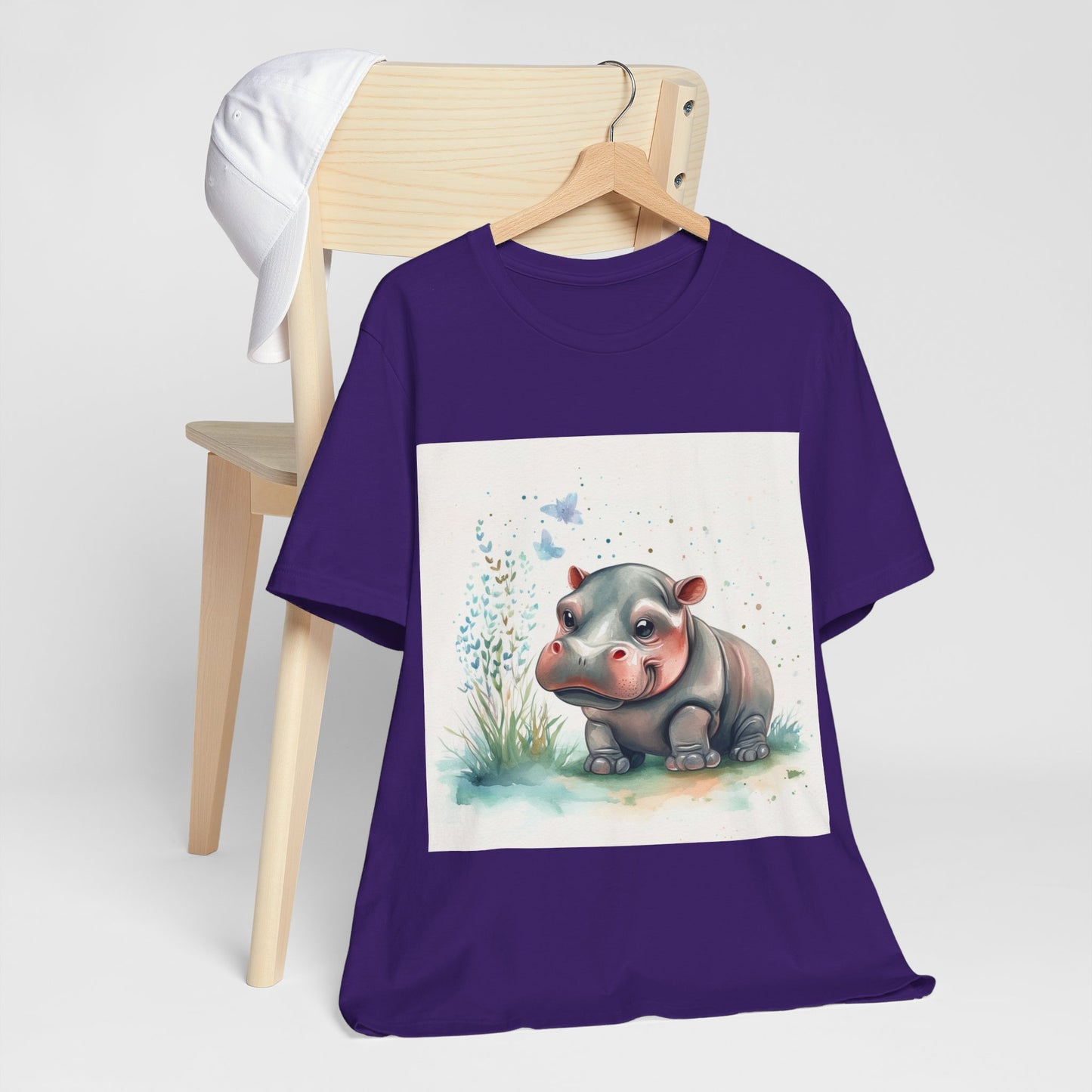 Adorable Hippo Unisex Jersey Short Sleeve Tee