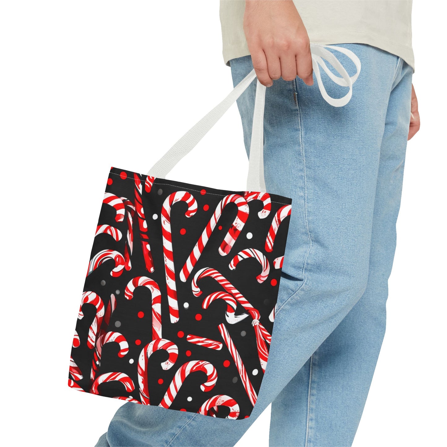 Cute Candy Canes Tote Bag (AOP)