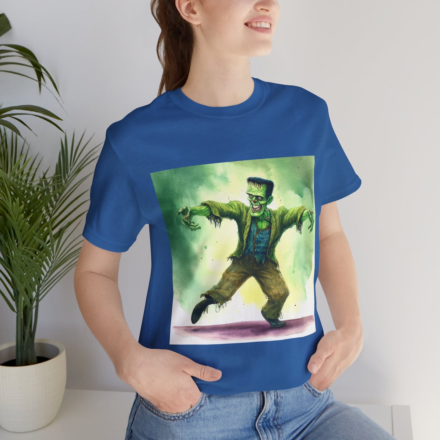 Funny Frankenstein Unisex Jersey Short Sleeve Tee