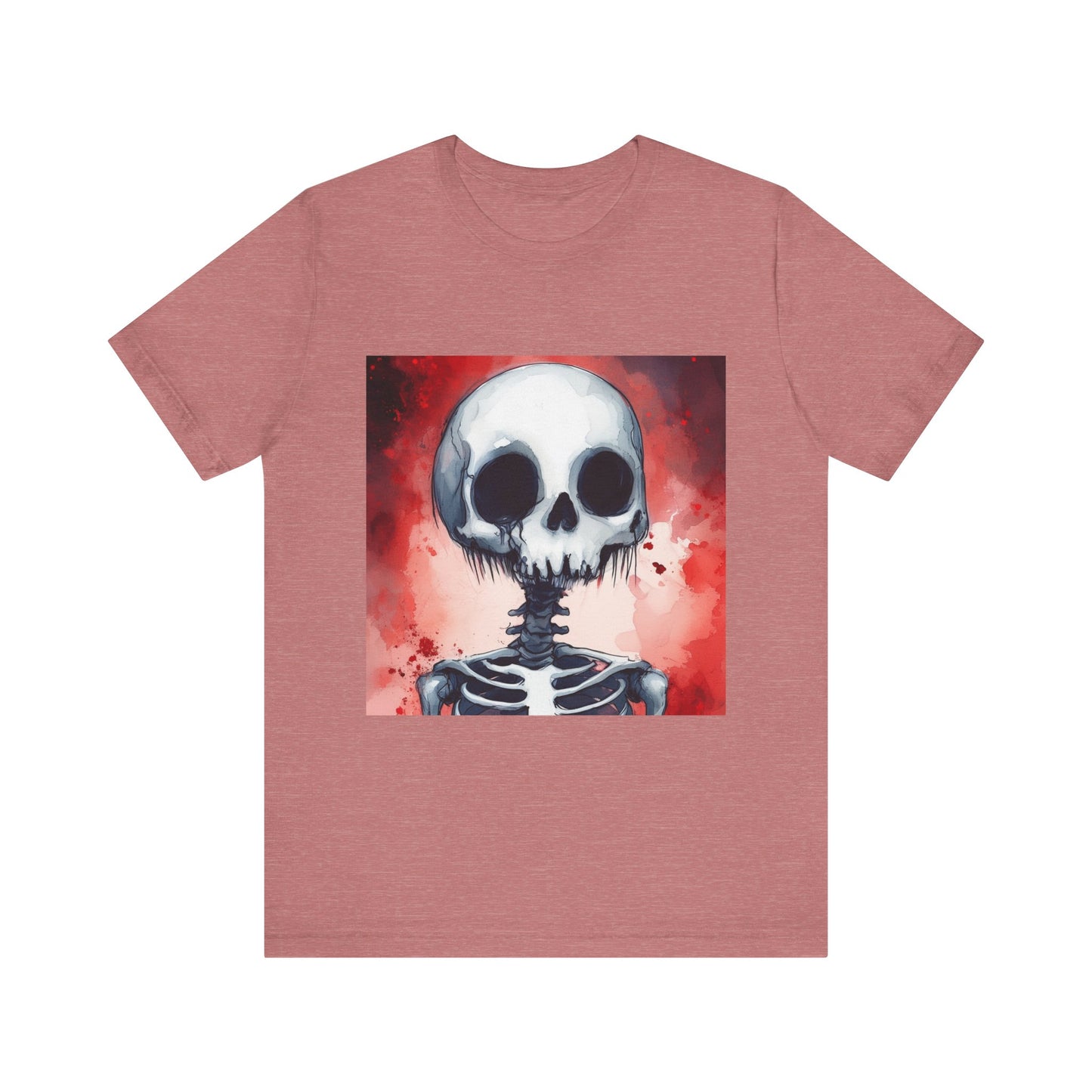 Red Skeleton Unisex Jersey Short Sleeve Tee