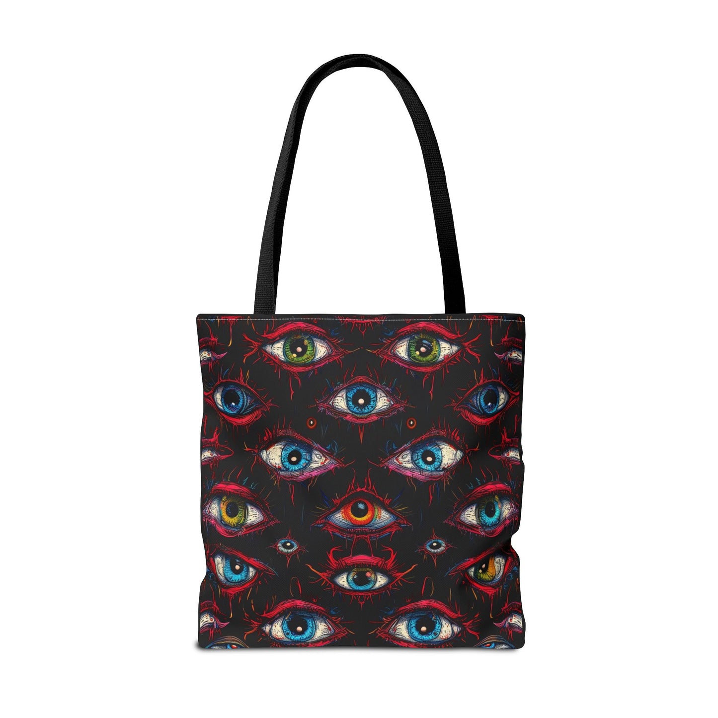 Creepy Eye Pattern Tote Bag (AOP)