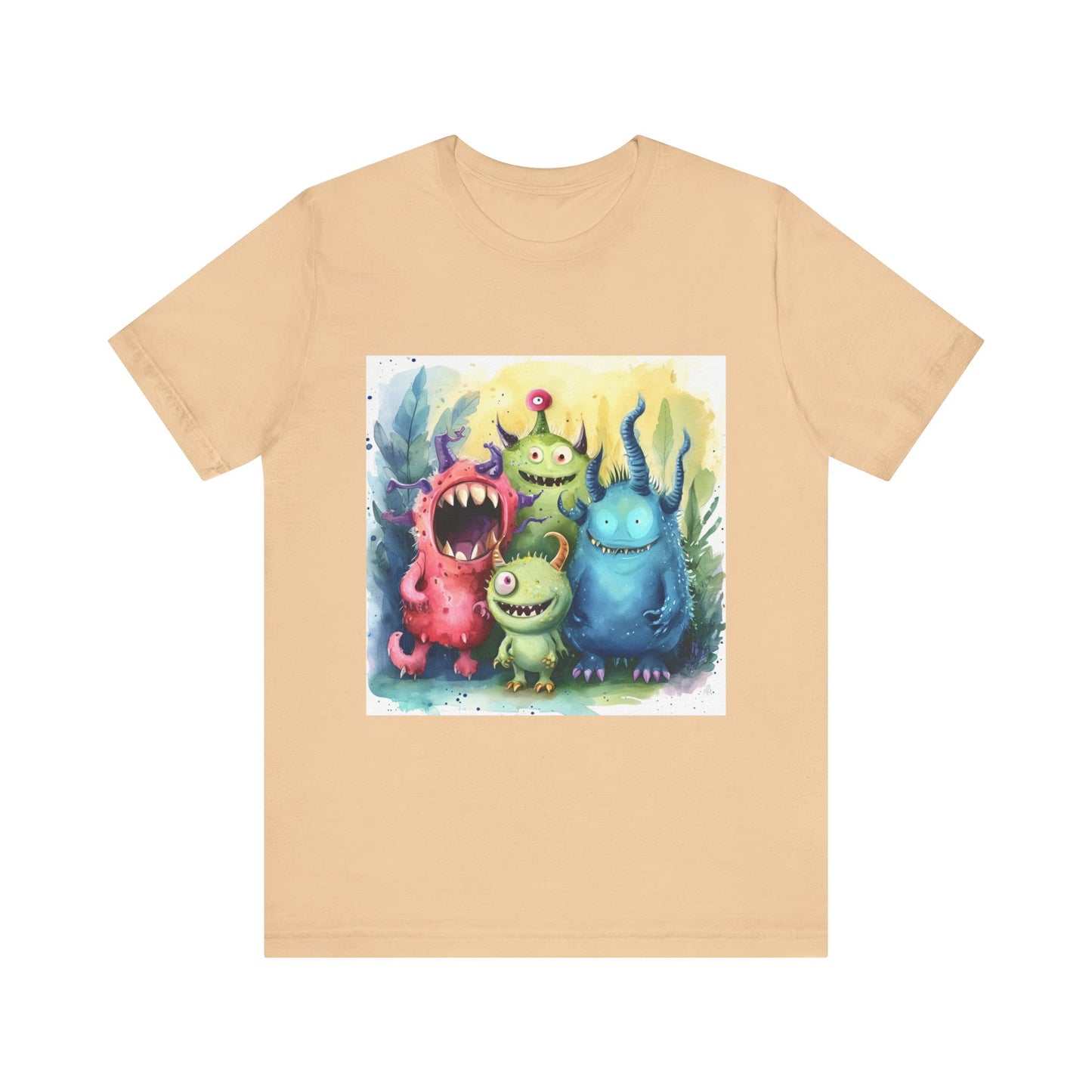 Cute Cartoon Monsters Unisex Jersey Short Sleeve Tee