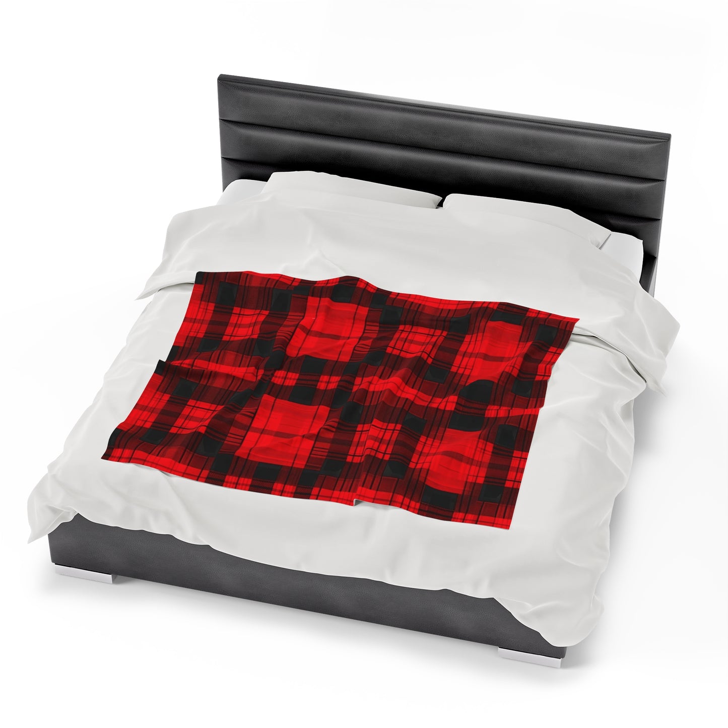 Cute Plaid Velveteen Plush Blanket