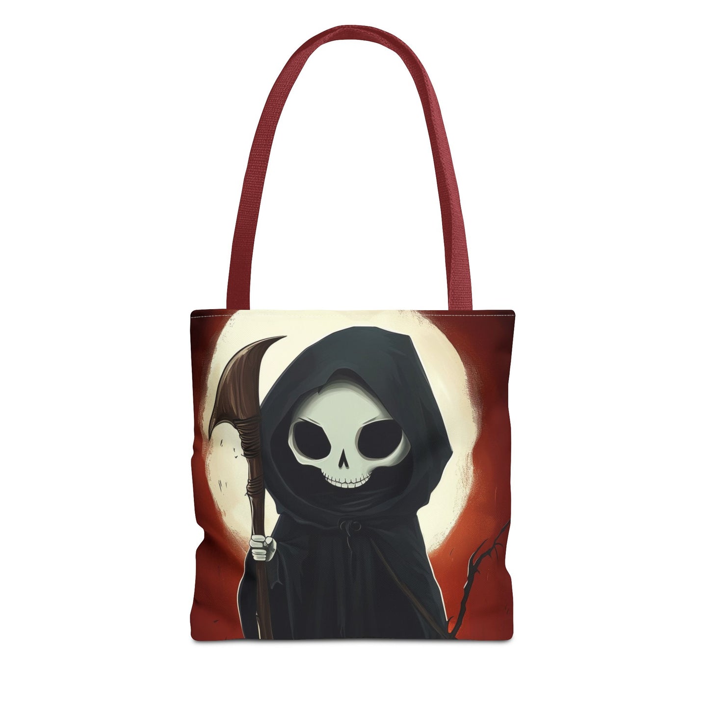 Cute Grim Reaper Tote Bag (AOP)