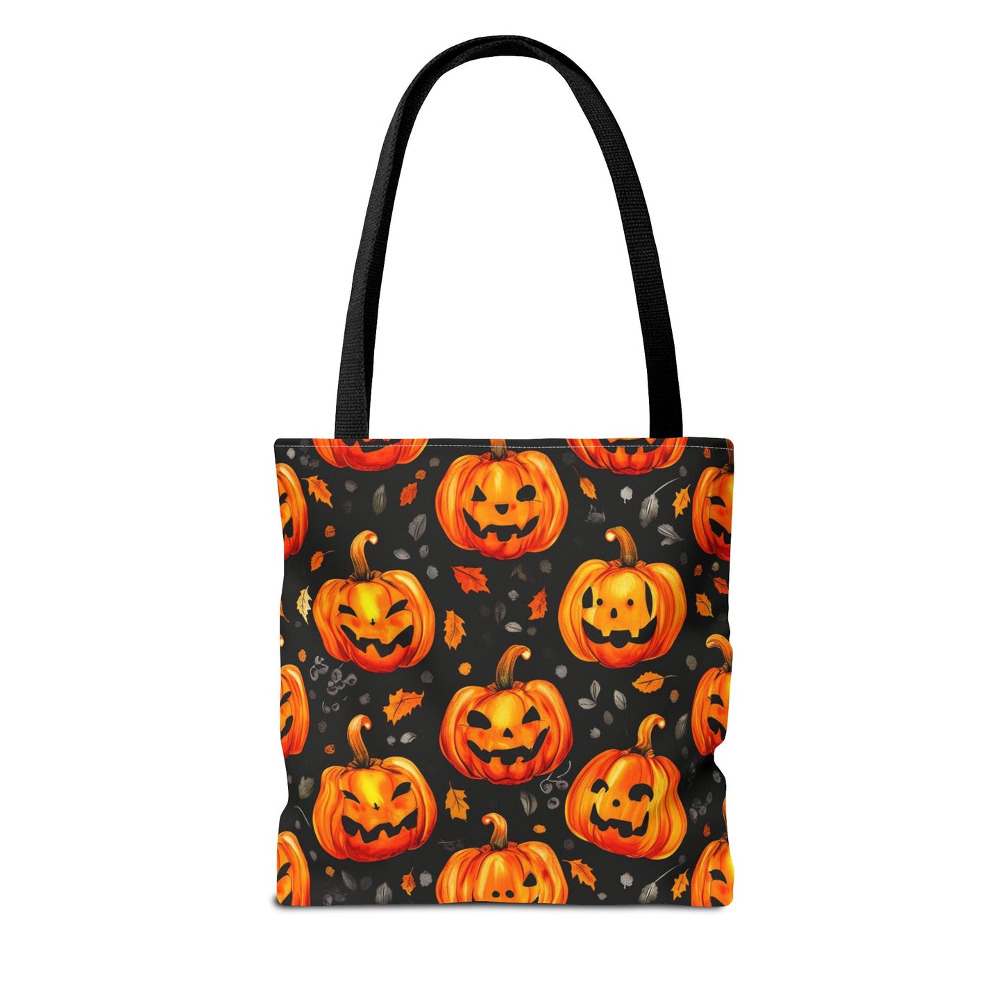 Happy Pumpkin Pattern Tote Bag (AOP)