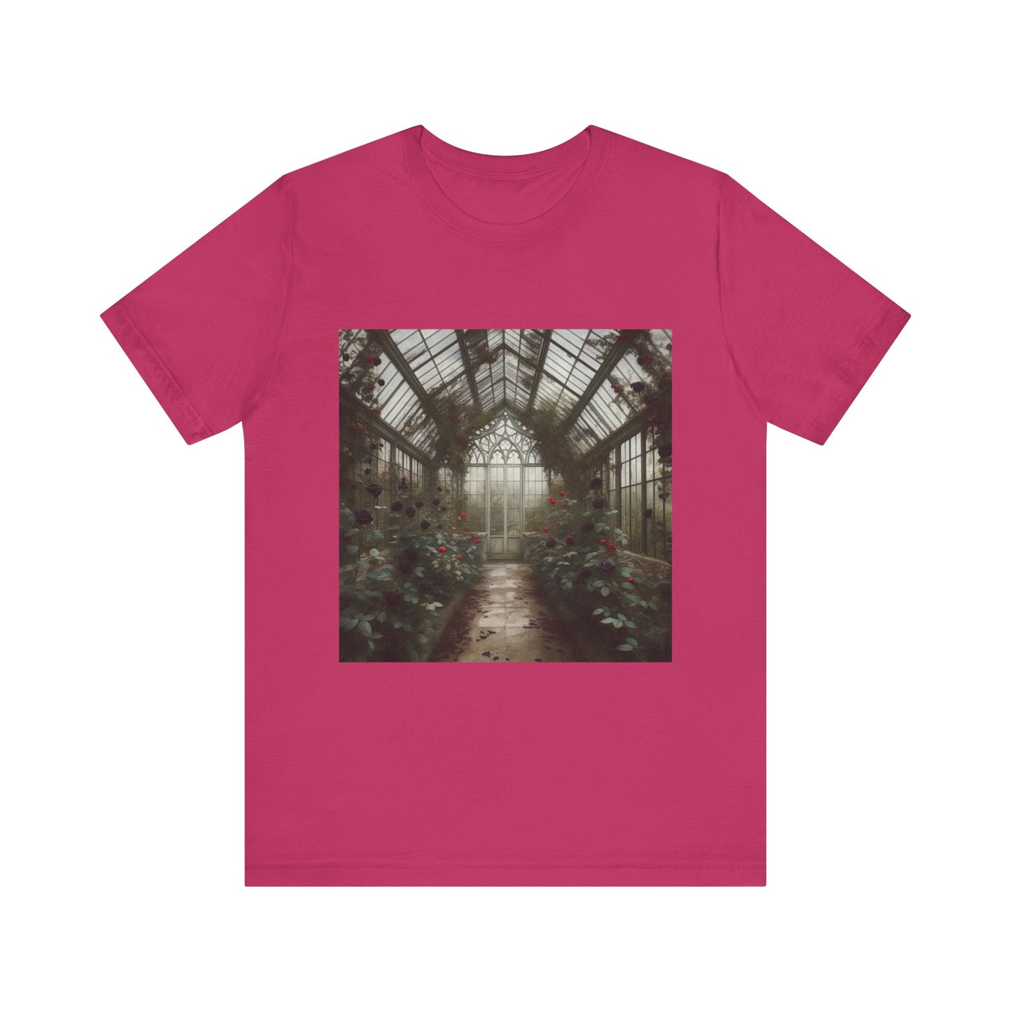 Gothic Roses Greenhouse Unisex Jersey Short Sleeve Tee