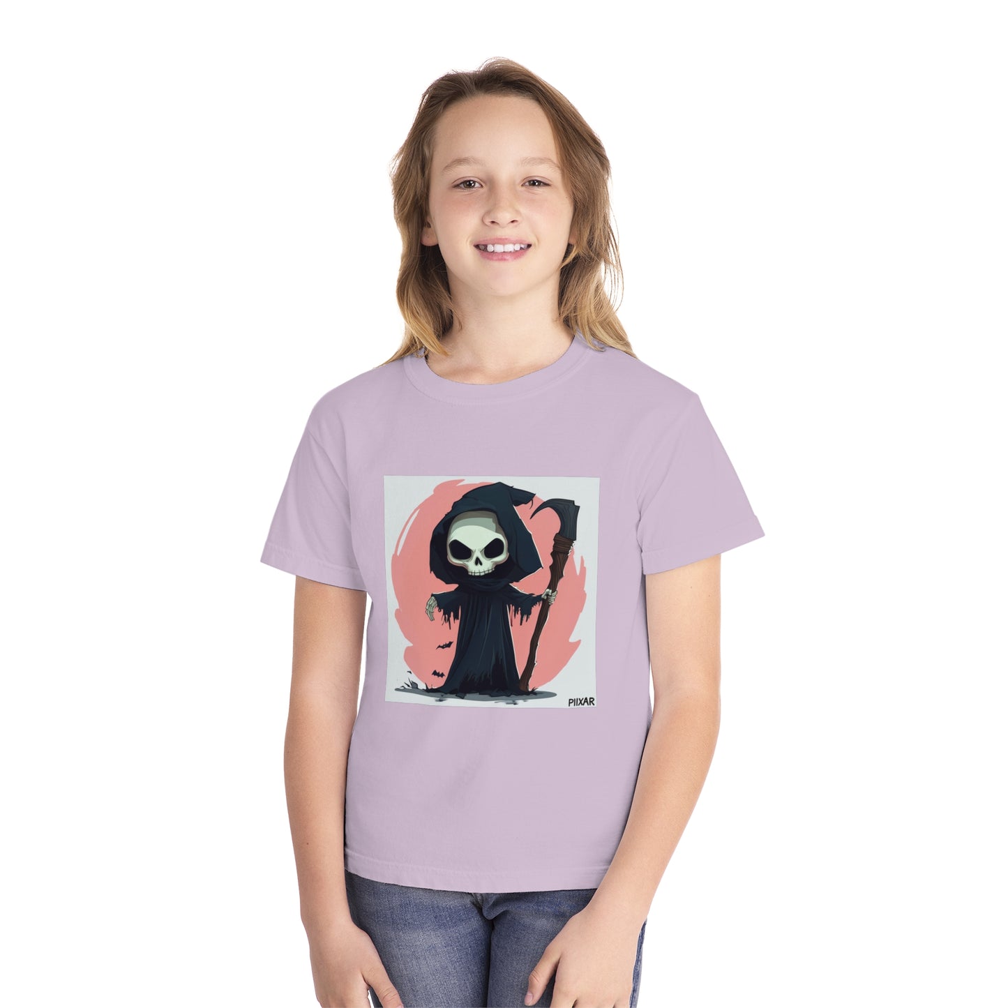 Cute Pink Grim Reaper Youth Midweight Tee