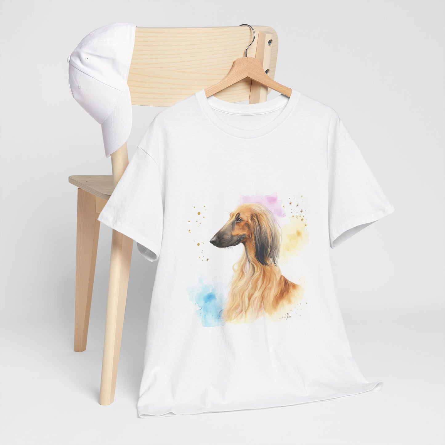 Afghan Hound Puppy Unisex Heavy Cotton Tee