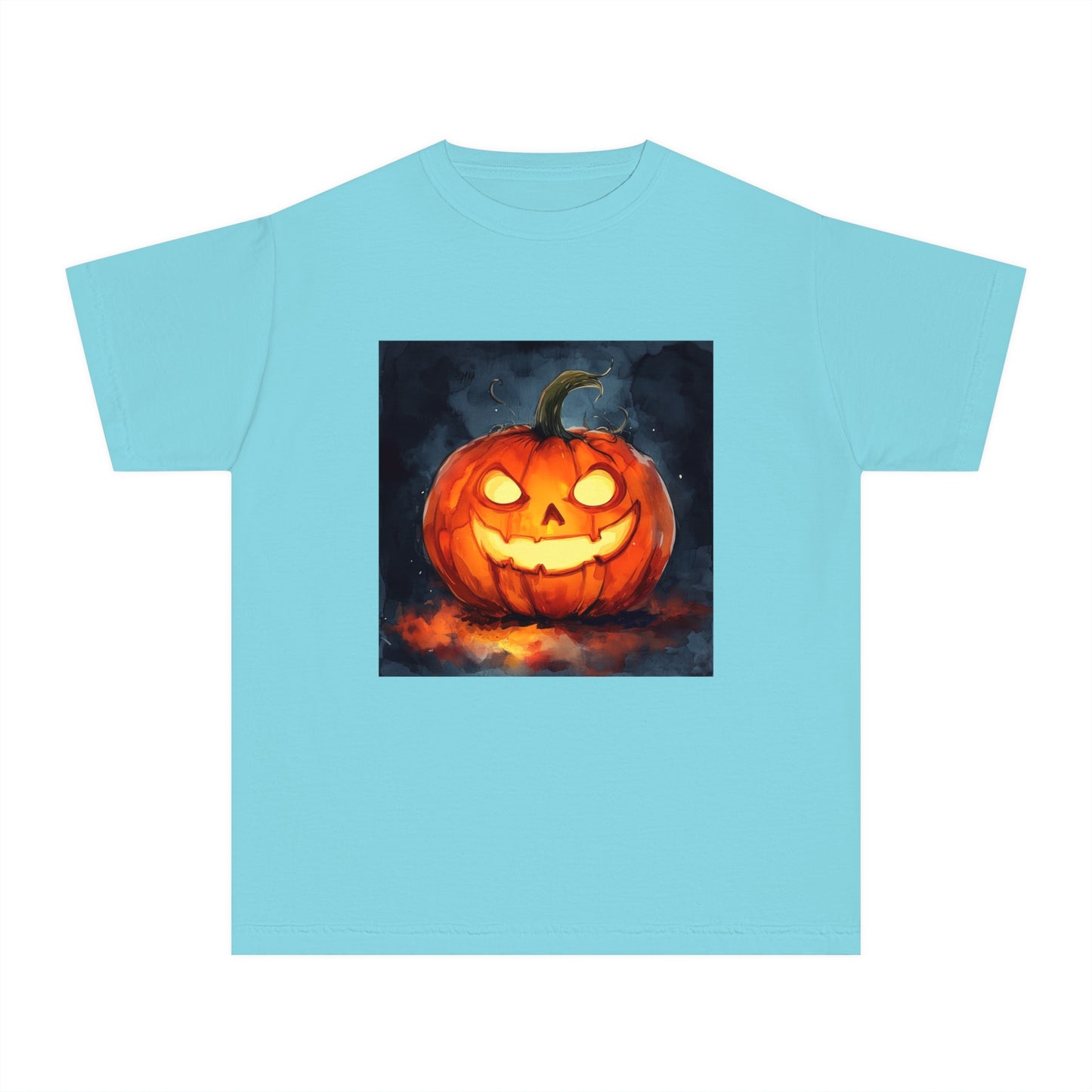 Cute Creepy Jack o' Lantern Youth Midweight Tee