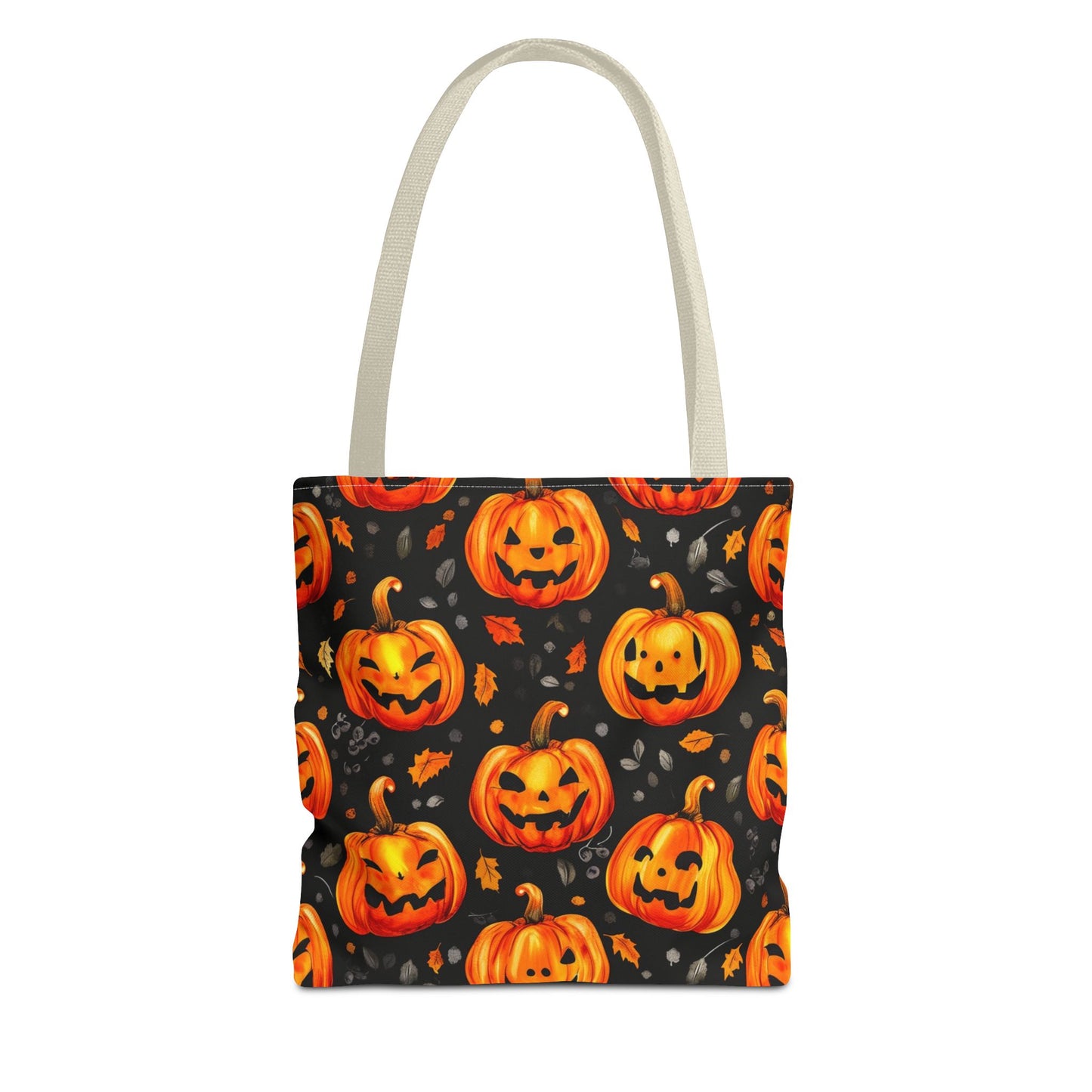 Happy Pumpkin Pattern Tote Bag (AOP)