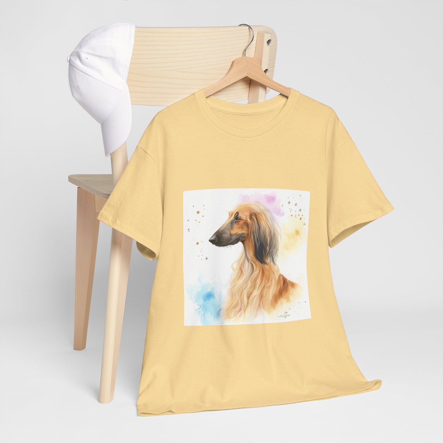 Afghan Hound Puppy Unisex Heavy Cotton Tee