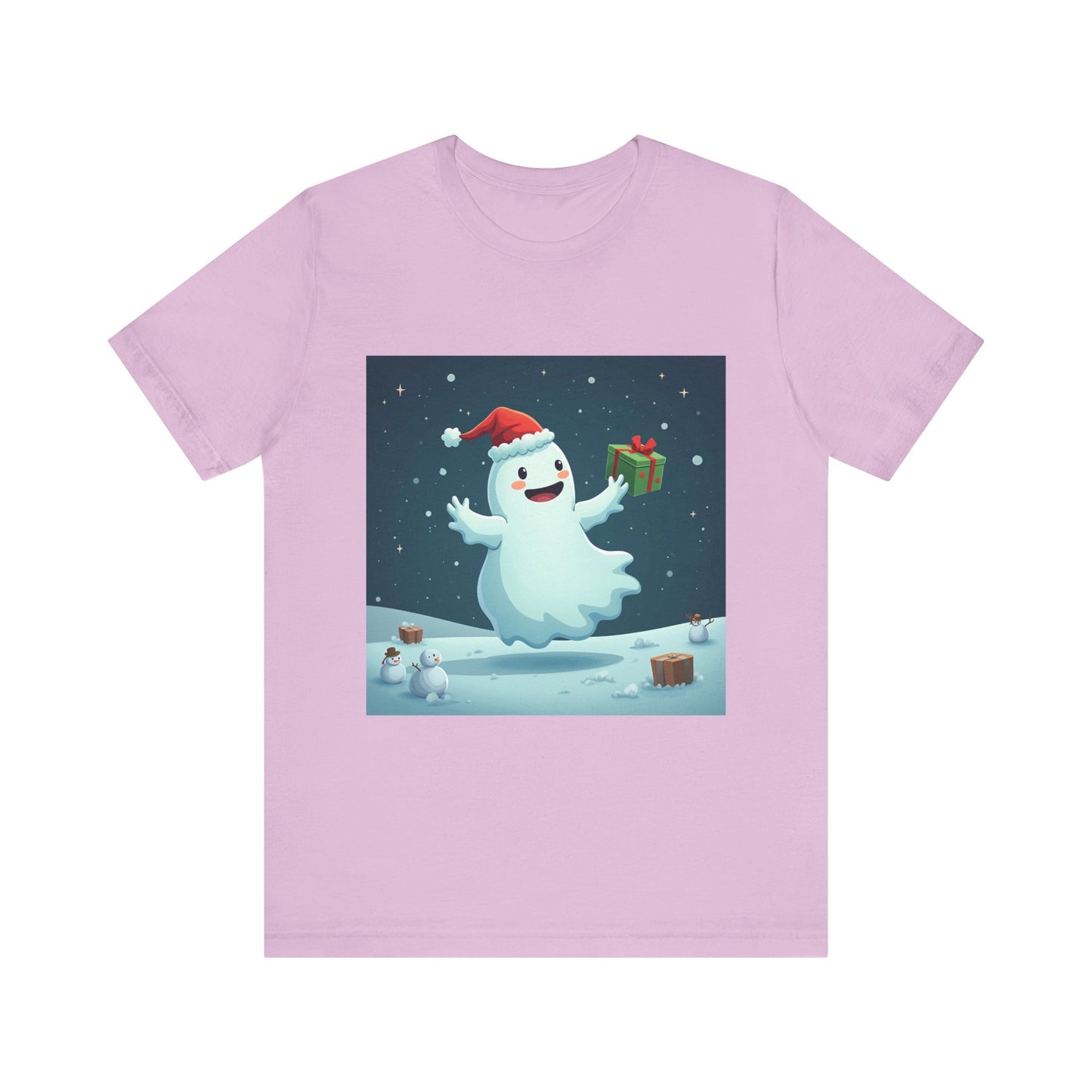 Cute Cartoon Ghost of Christmas Present Unisex Jersey Short Sleeve Tee