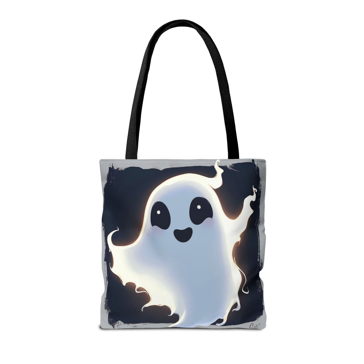 Cute Happy Ghost Tote Bag (AOP)