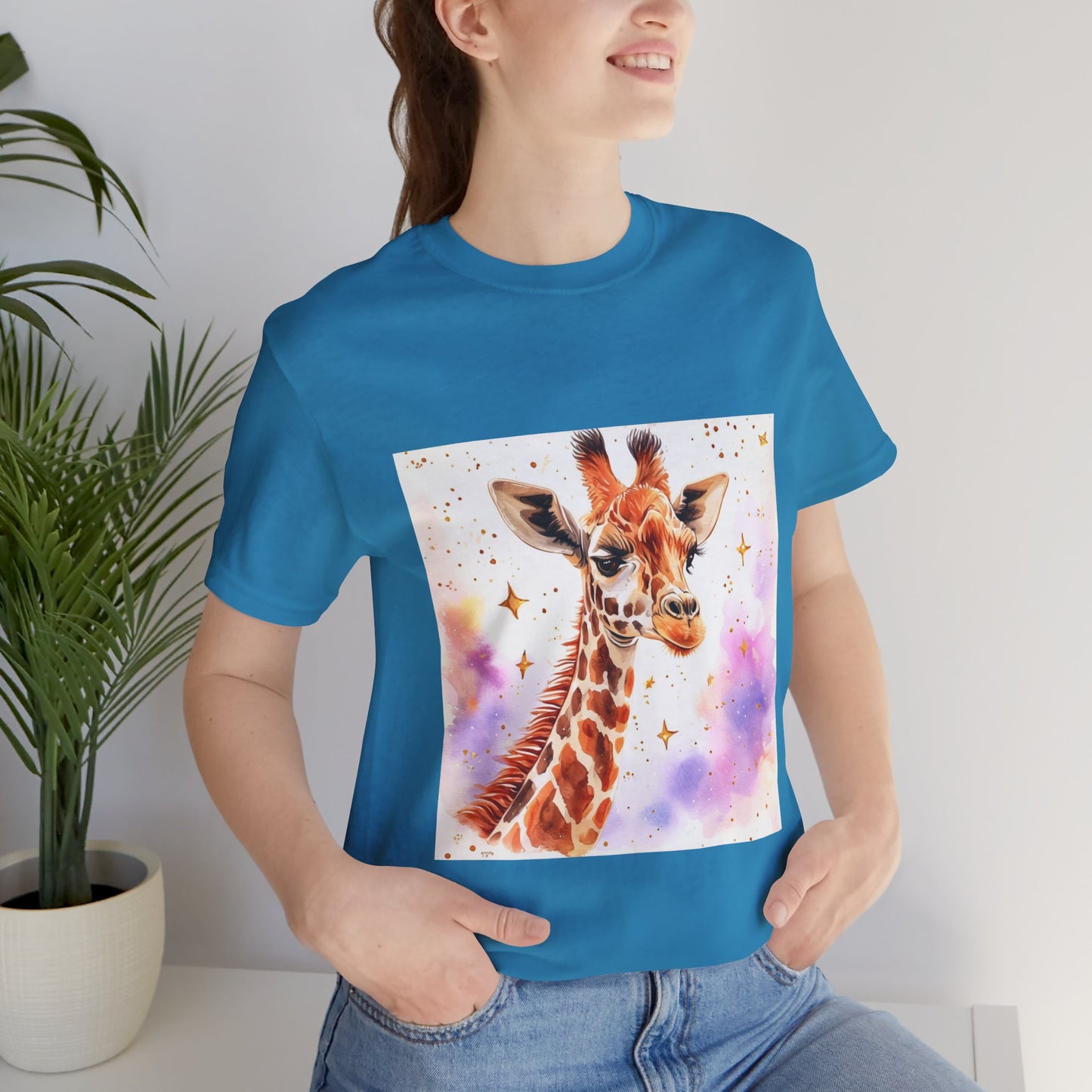 Cute Giraffe Unisex Jersey Short Sleeve Tee