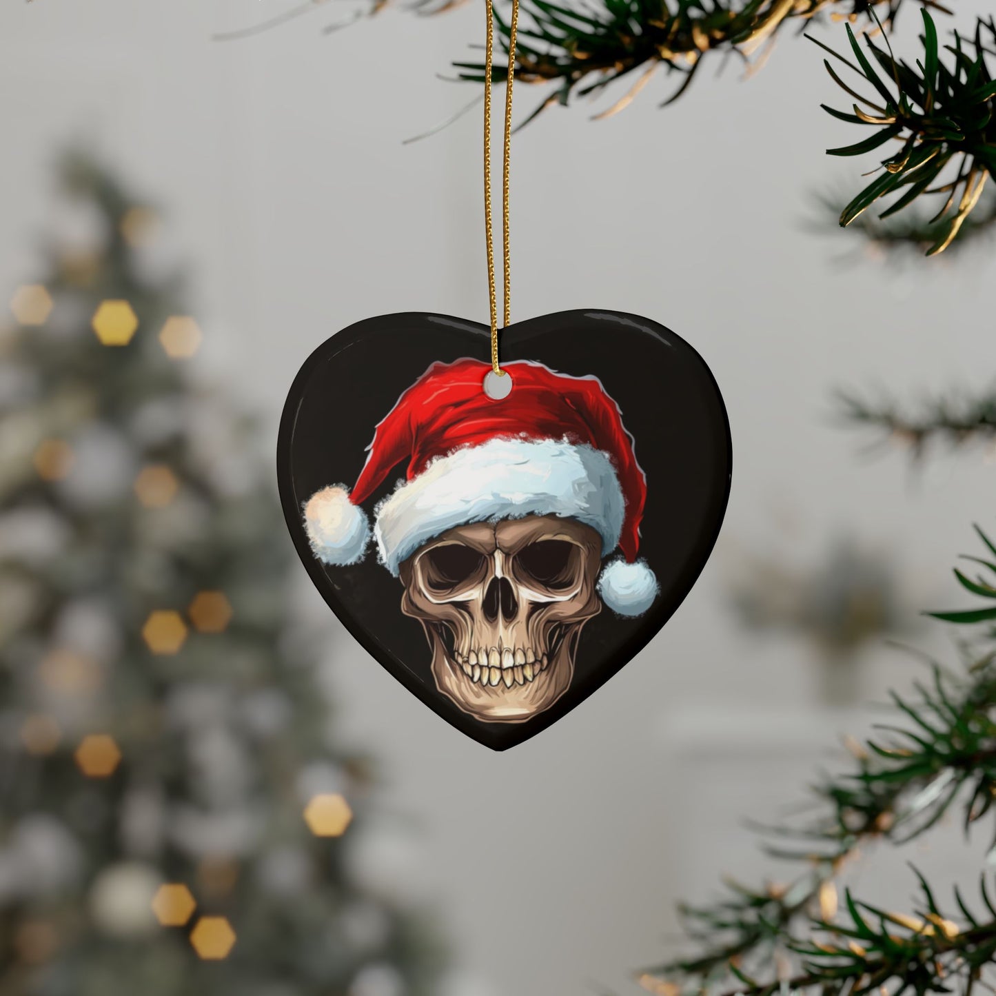 Goth Holidays Tree Ceramic Ornaments (1pcs, 5pcs, 10pcs, 20pcs)