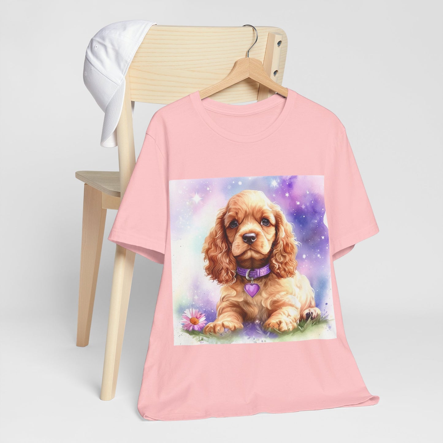 Cute Cocker Spaniel Unisex Jersey Short Sleeve Tee