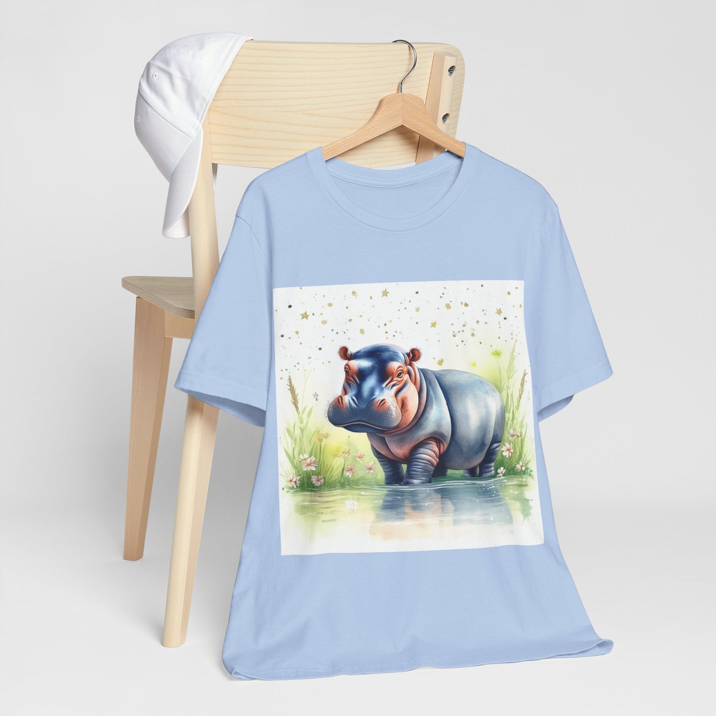 Cute Hippo Unisex Jersey Short Sleeve Tee