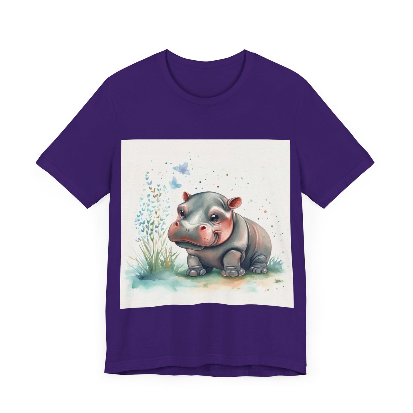 Adorable Hippo Unisex Jersey Short Sleeve Tee