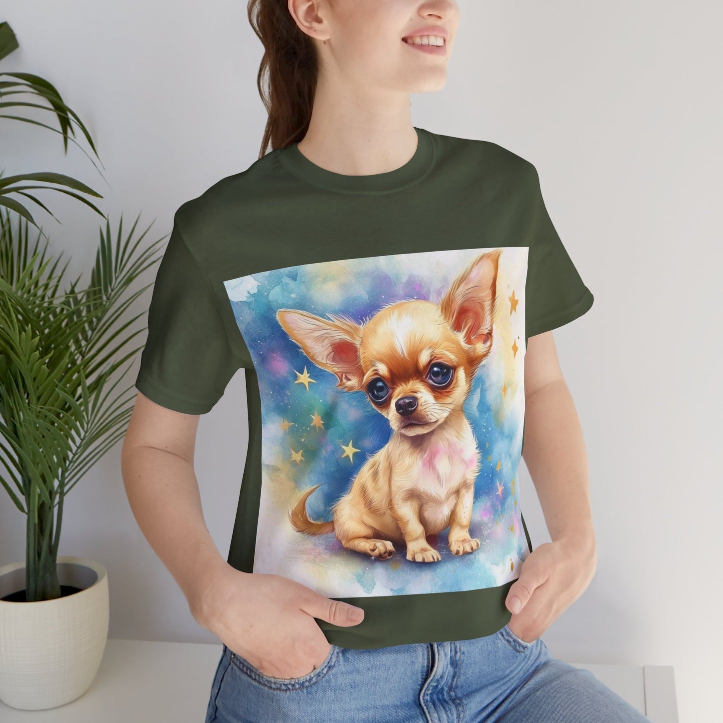 Cute Chihuahua Unisex Jersey Short Sleeve Tee