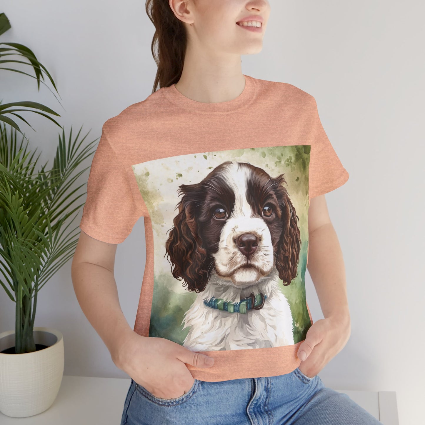 Springer Spaniel Unisex Jersey Short Sleeve Tee