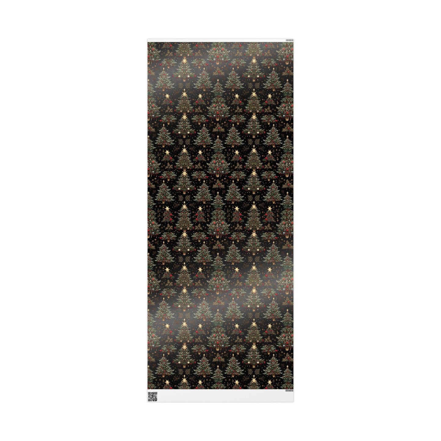 Dark Christmas Tree Pattern Wrapping Papers