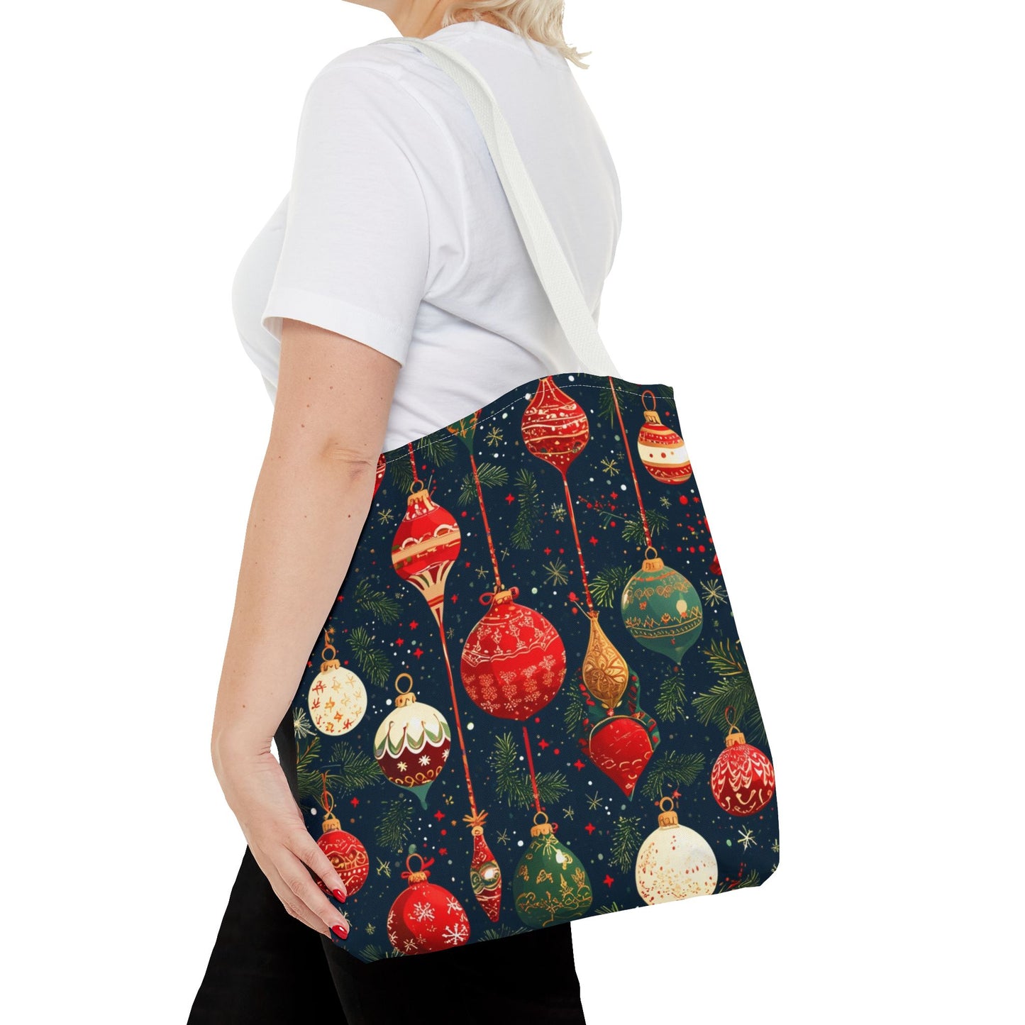 Dark Ornament Pattern Tote Bag (AOP)