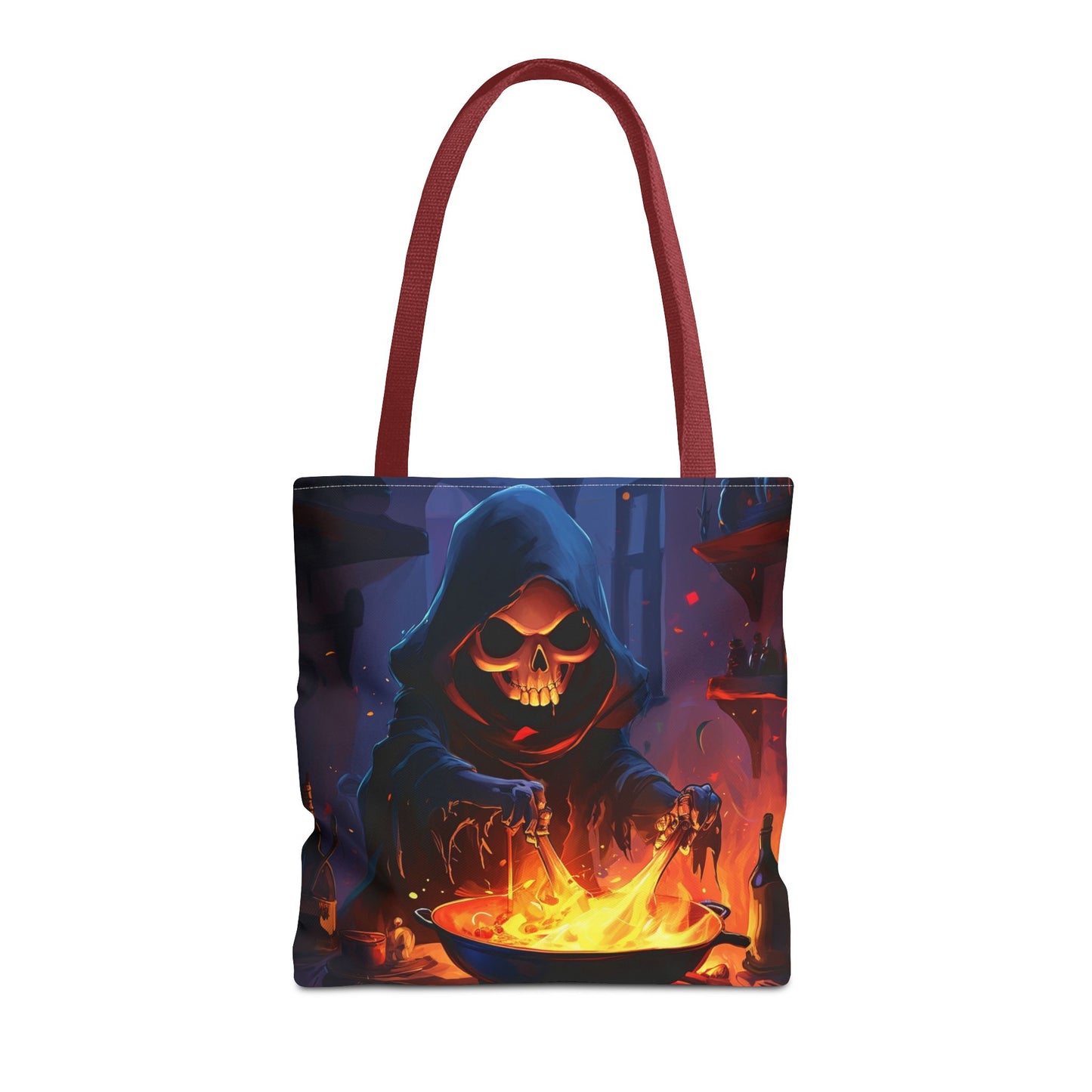 Dark Grim Reaper Cooking Tote Bag (AOP)