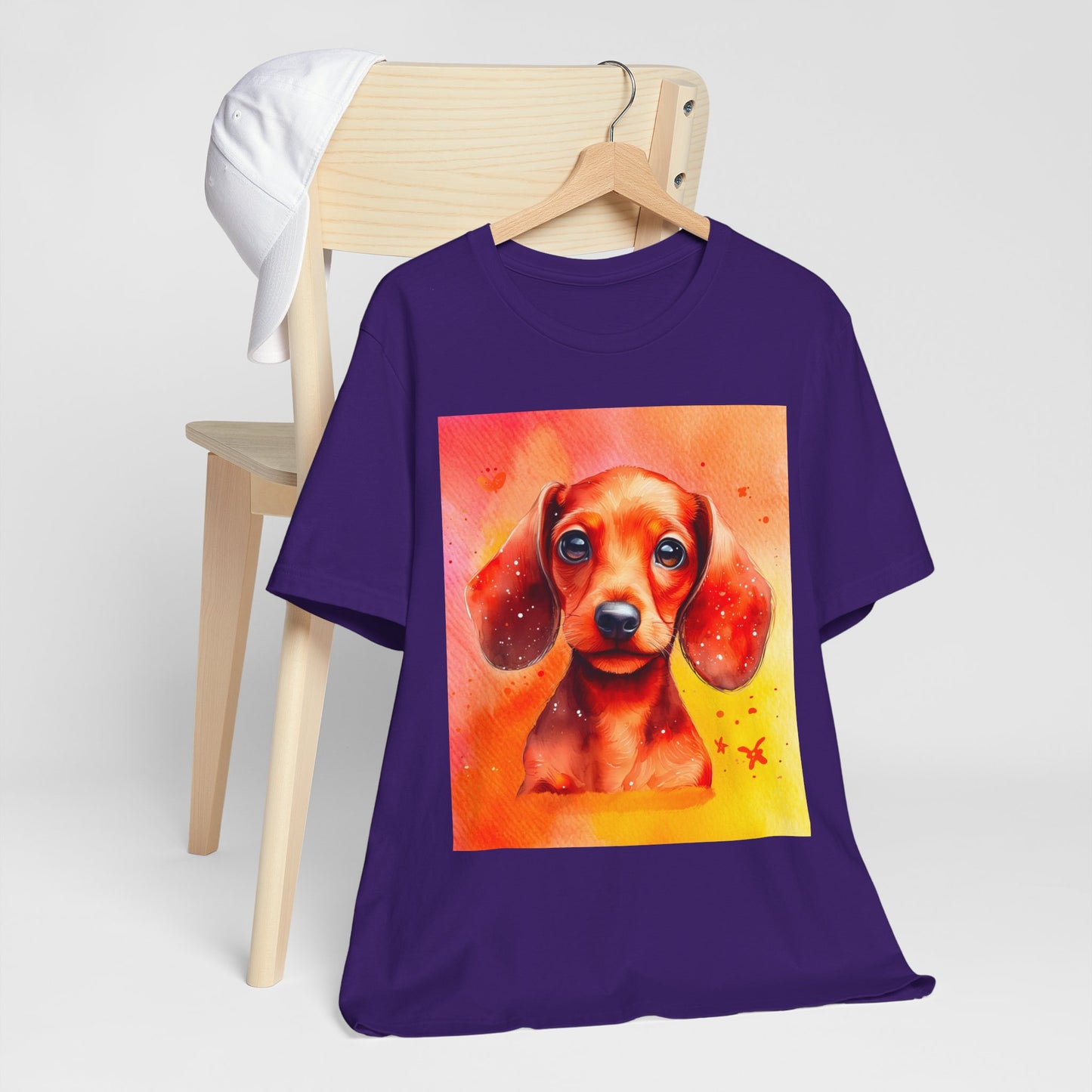 Red Dachshund Unisex Jersey Short Sleeve Tee