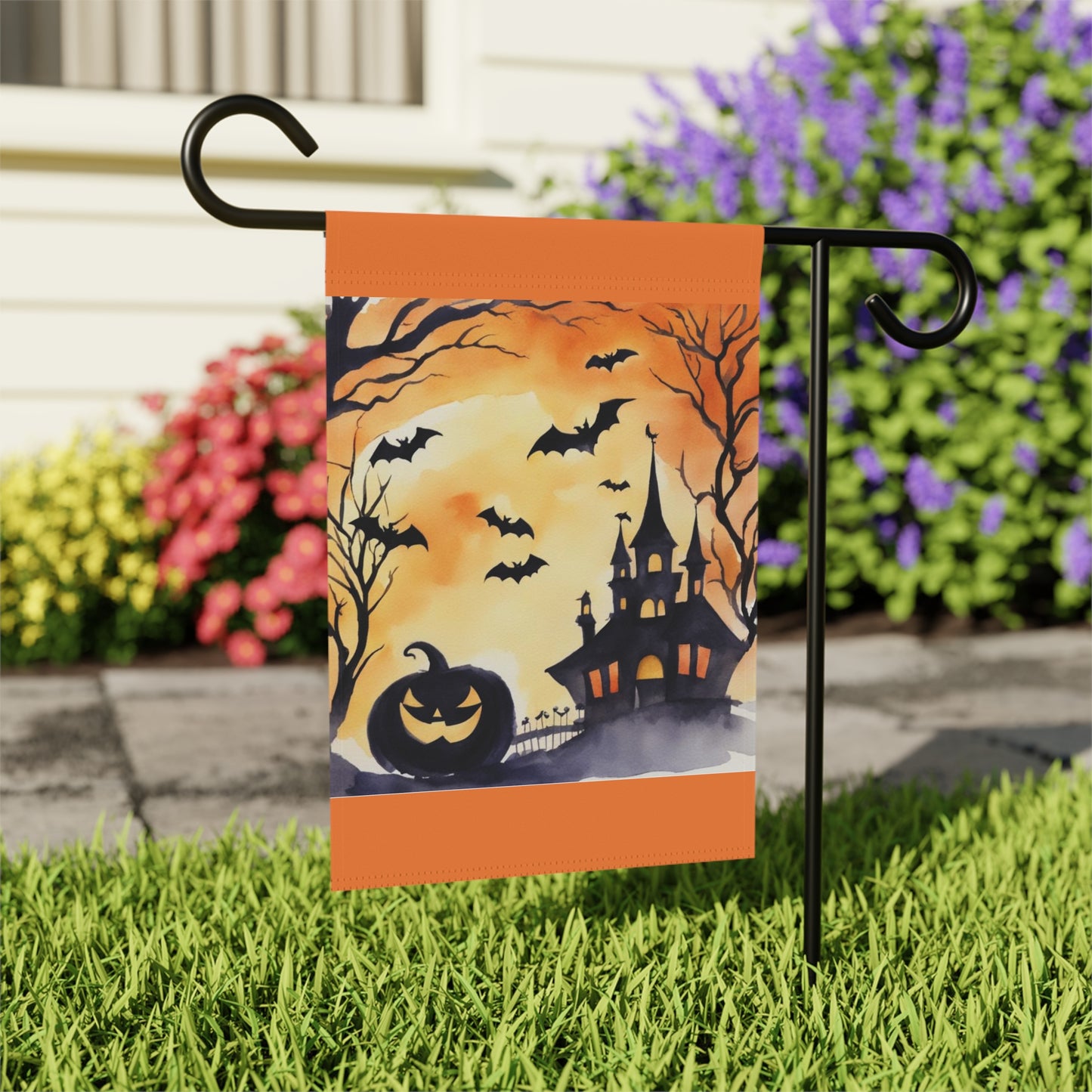 Halloween Haunted House Garden & House Banner