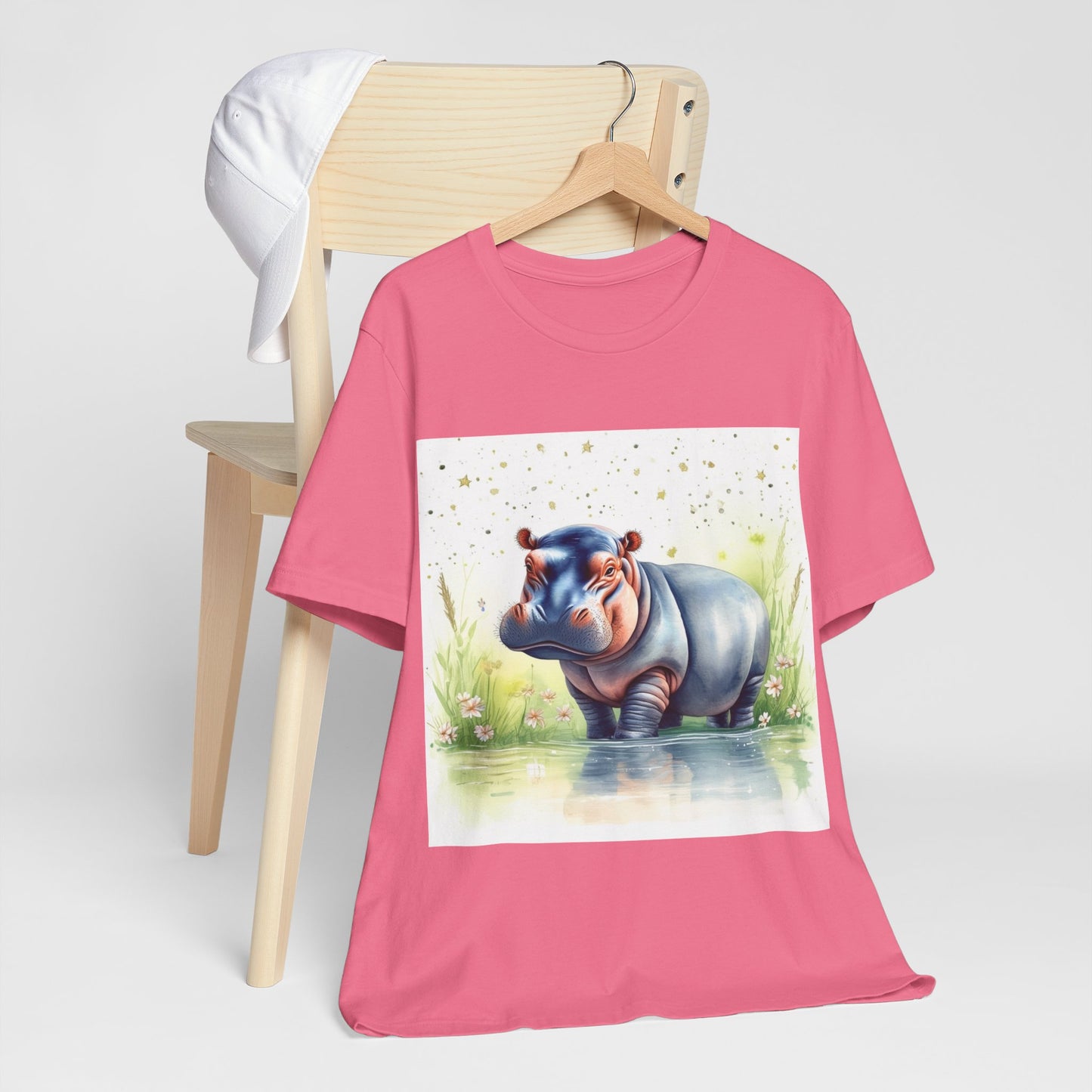 Cute Hippo Unisex Jersey Short Sleeve Tee