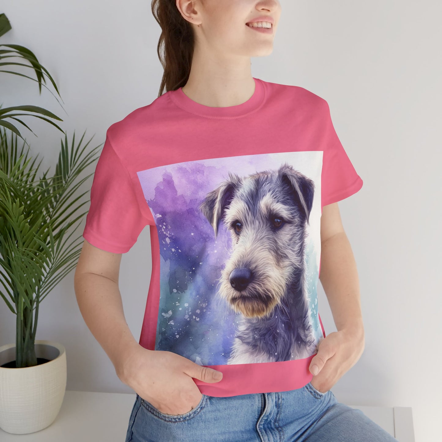 Galaxy Irish Wolfhound Unisex Jersey Short Sleeve Tee