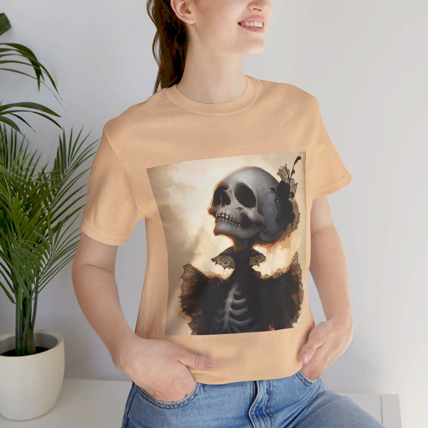 Flamenco Dancer Skeleton Unisex Jersey Short Sleeve Tee