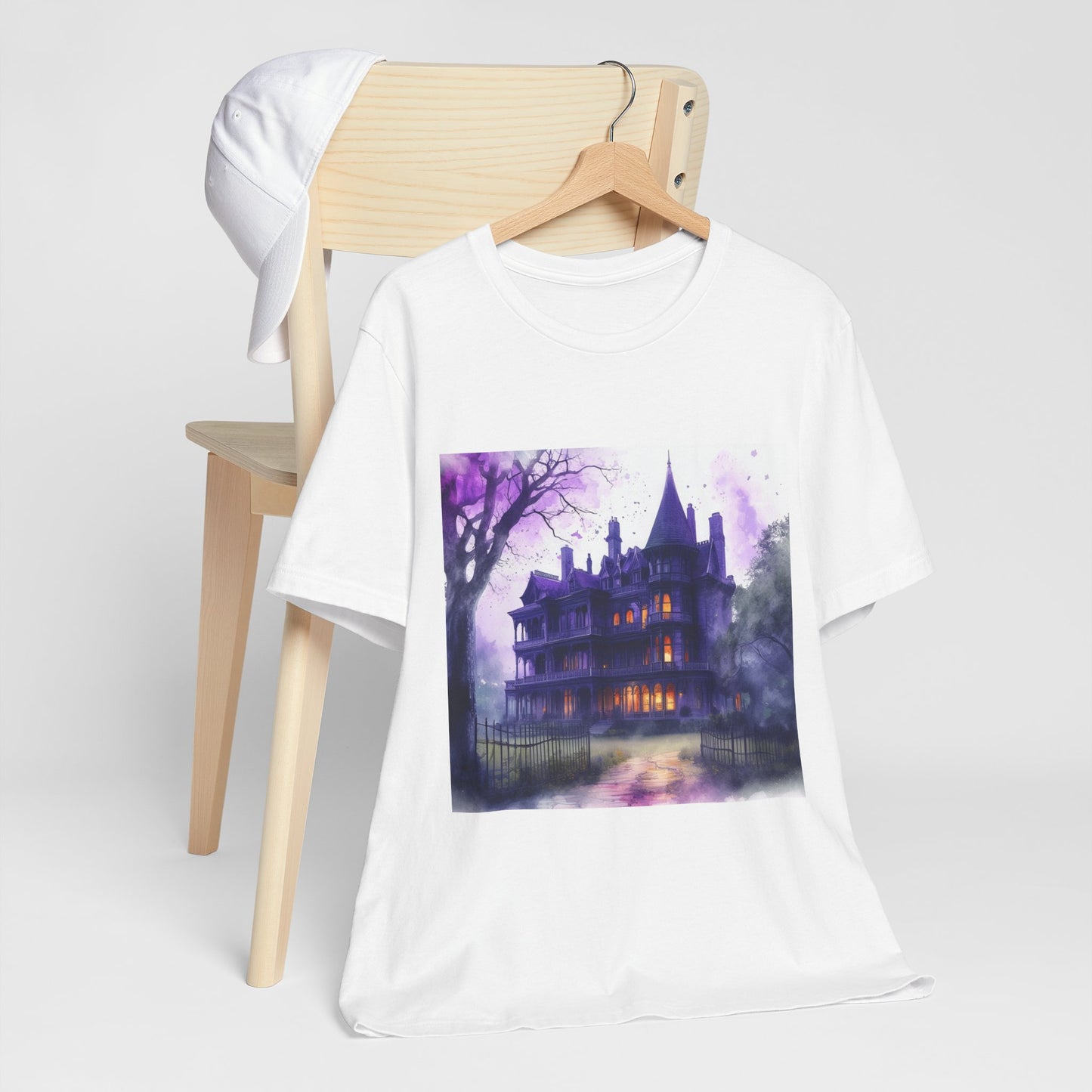 Haunted House Unisex Jersey Short Sleeve Tee