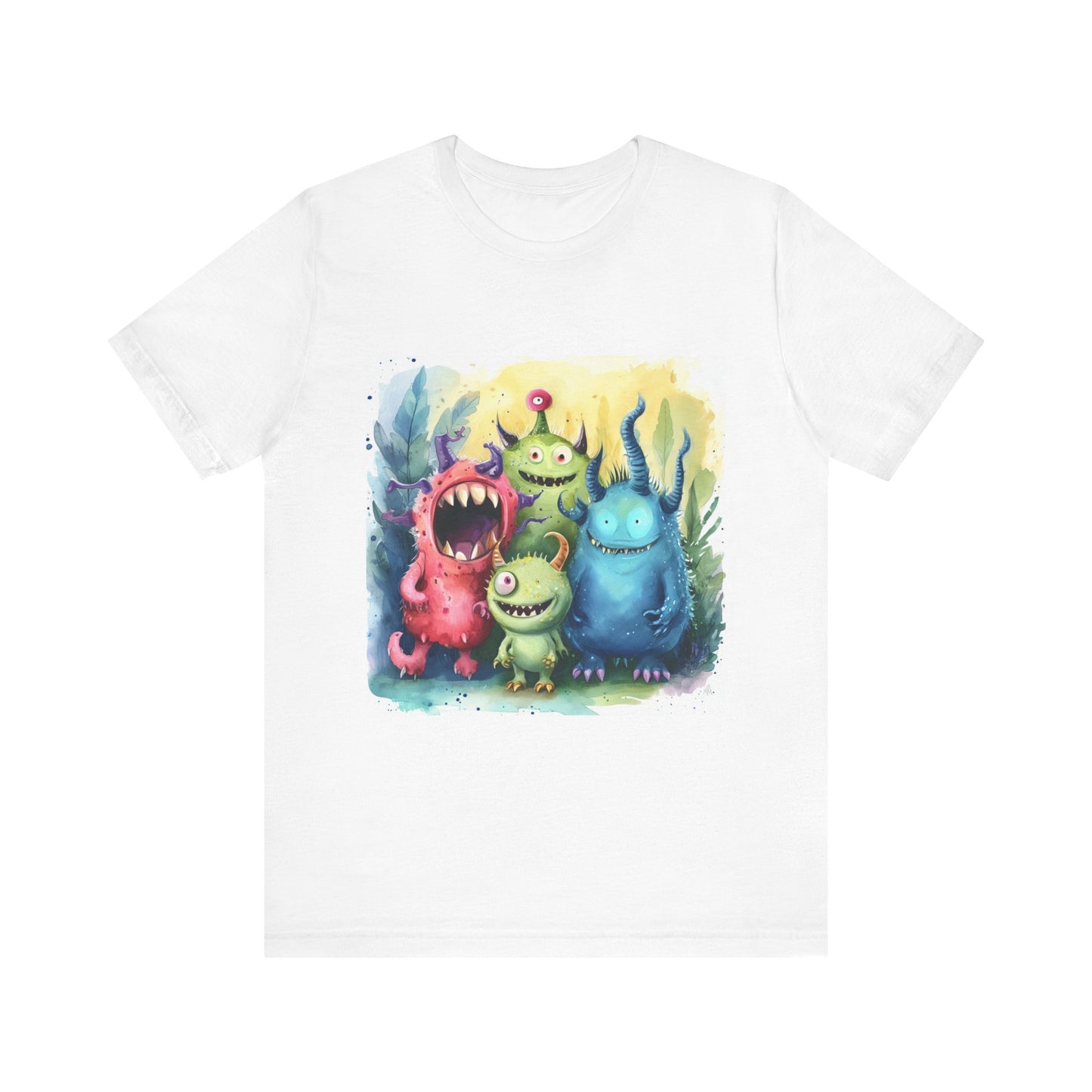 Cute Cartoon Monsters Unisex Jersey Short Sleeve Tee