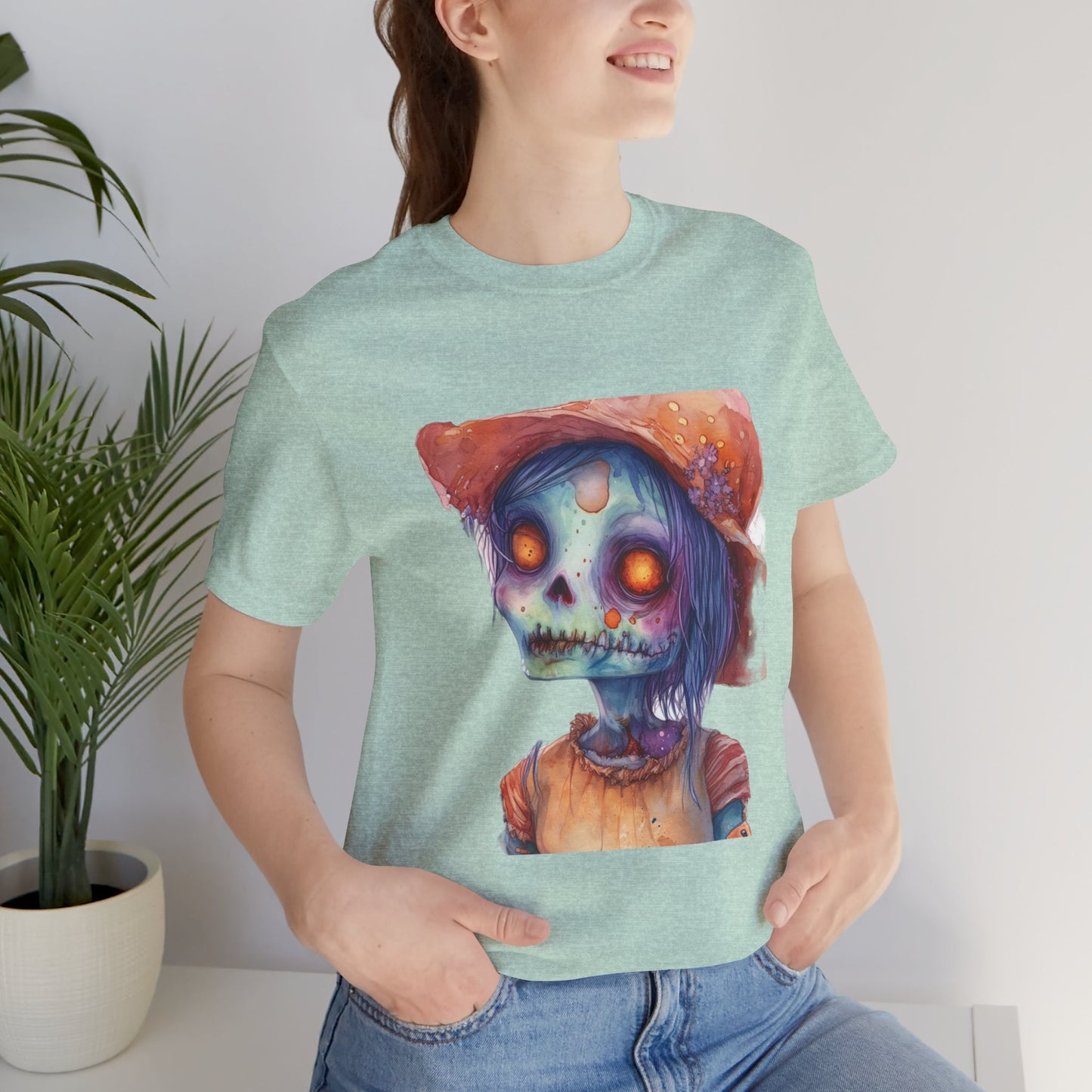 Cute Zombie Unisex Jersey Short Sleeve Tee