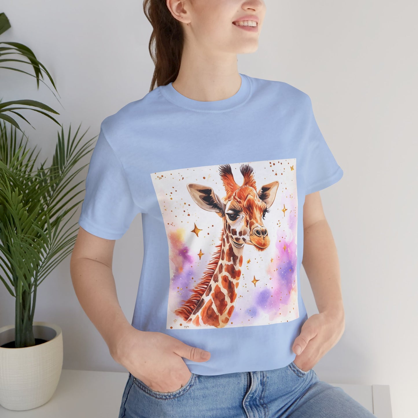 Cute Giraffe Unisex Jersey Short Sleeve Tee