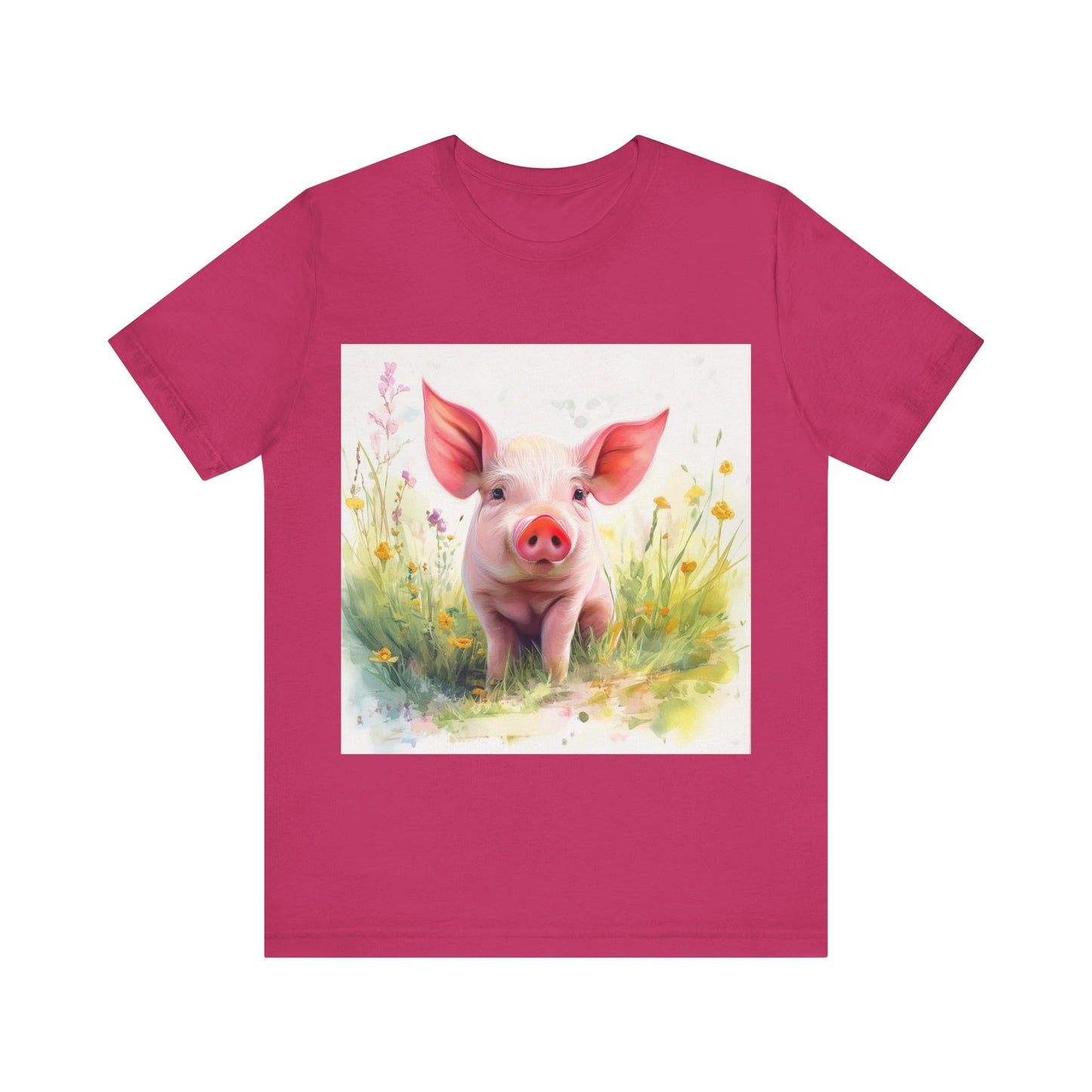 Playful Piglet Unisex Jersey Short Sleeve Tee