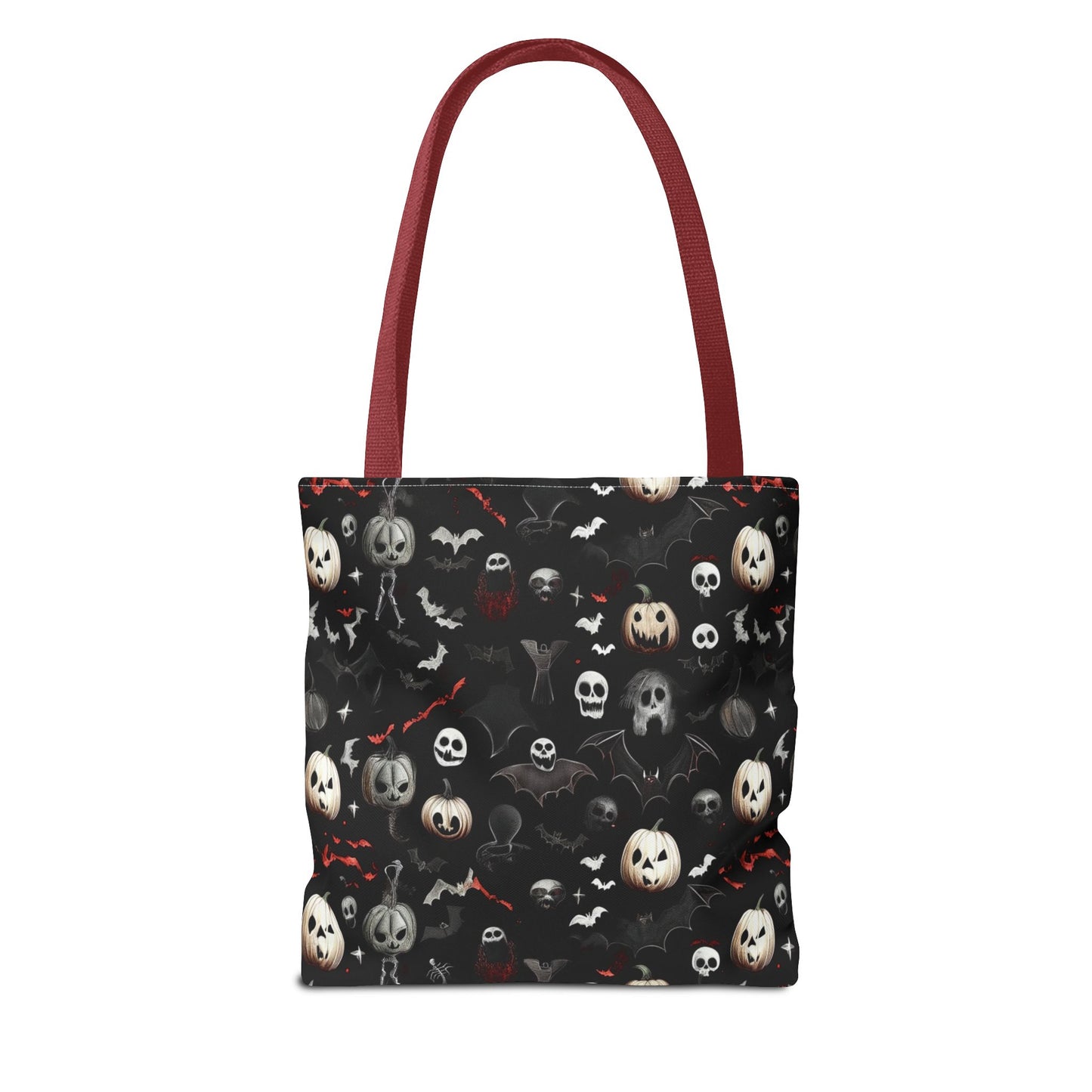 Creepy Halloween Pattern Tote Bag (AOP)