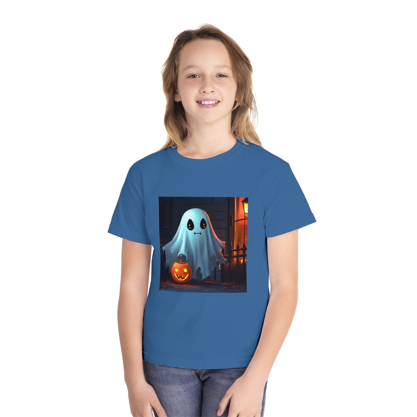 Ghost Trick or Treating Youth Midweight Tee