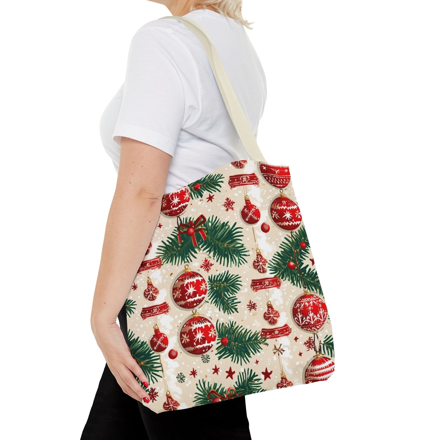 Garland Ornament Pattern Tote Bag (AOP)