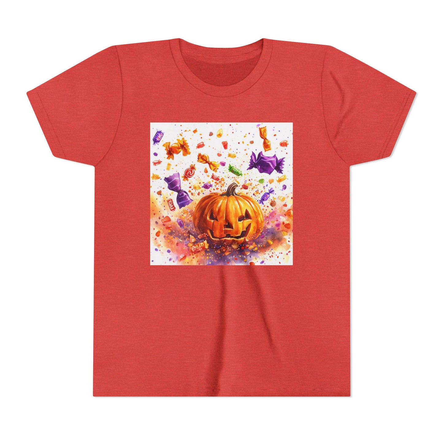 Jack O' Lantern Candy Youth Short Sleeve Tee