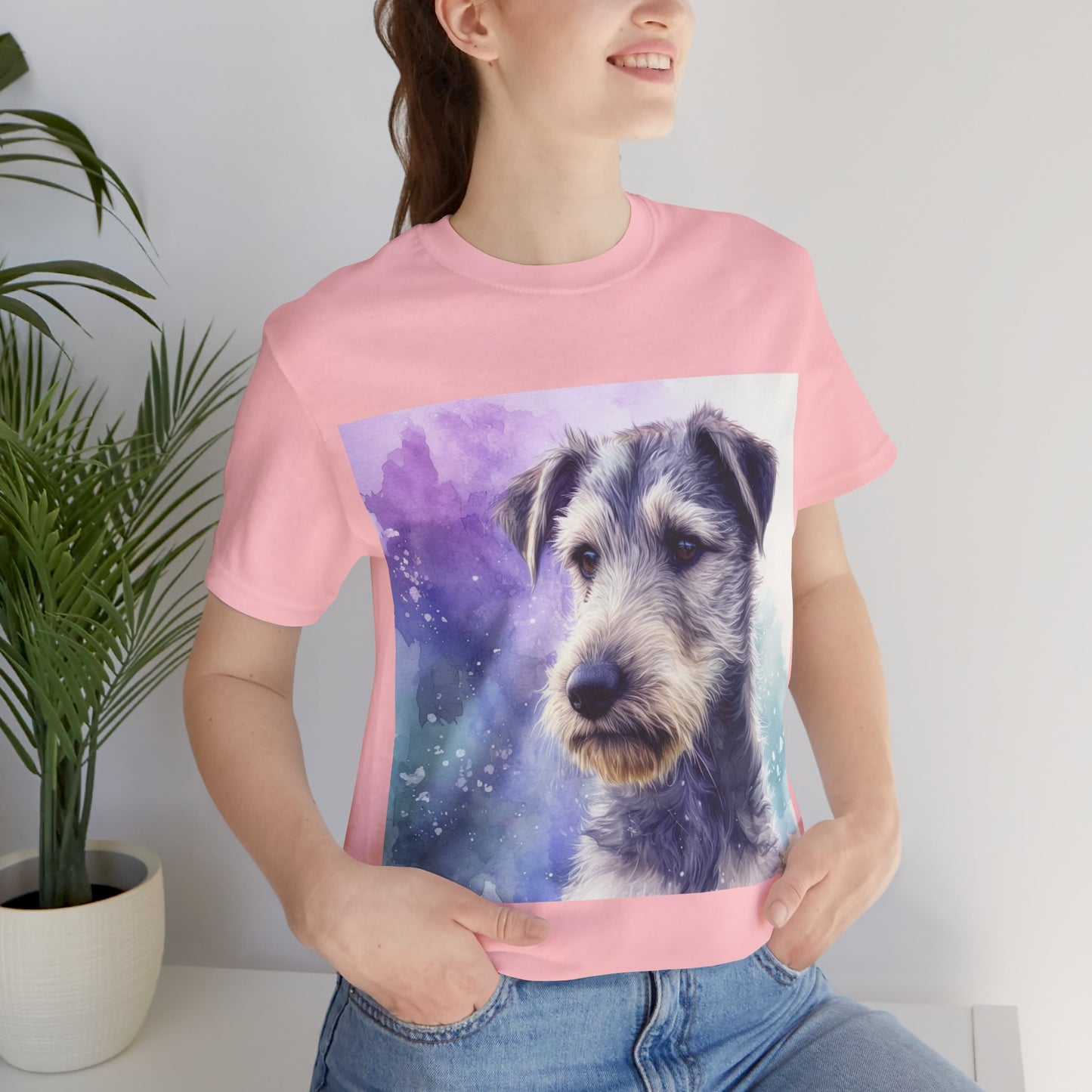 Galaxy Irish Wolfhound Unisex Jersey Short Sleeve Tee