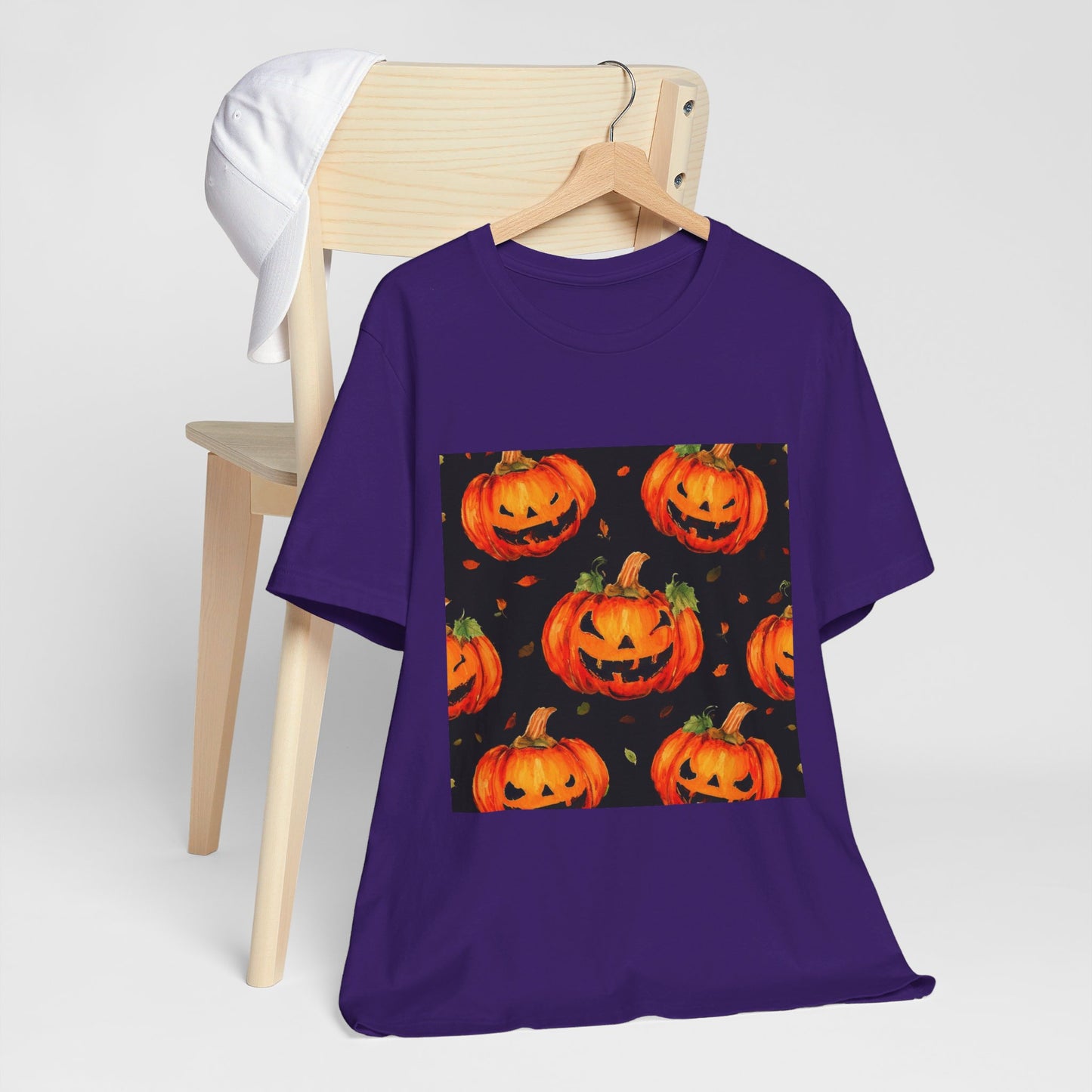 Happy Pumpkin Pattern Unisex Jersey Short Sleeve Tee