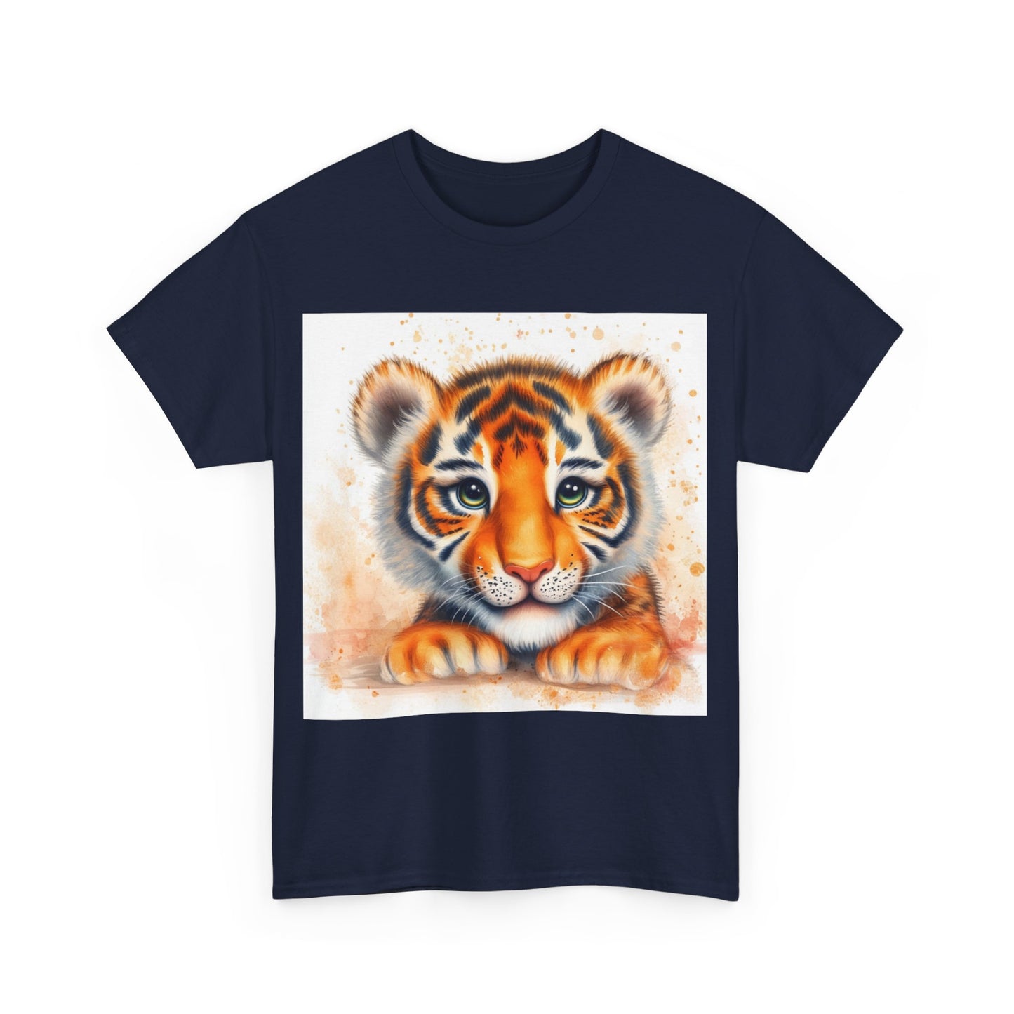 Cute Tiger Unisex Heavy Cotton Tee