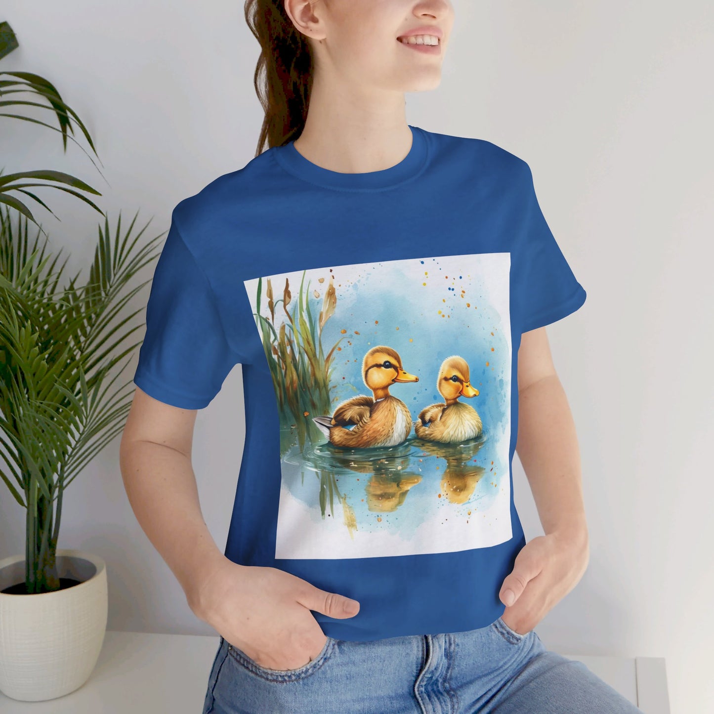 Adorable Baby Mallard Ducks Unisex Jersey Short Sleeve Tee