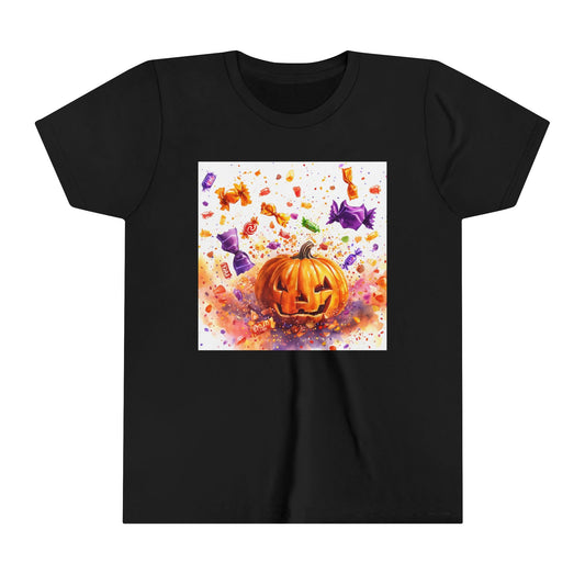 Jack O' Lantern Candy Youth Short Sleeve Tee