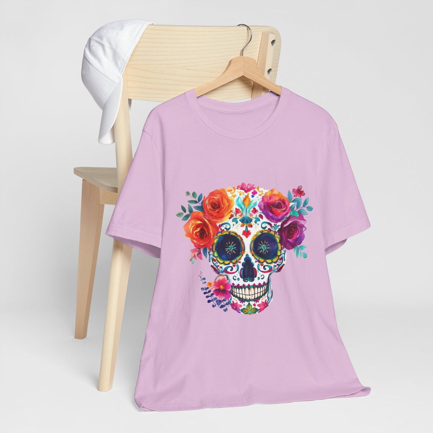 Day of the Dead Bright Sugar Skull Unisex Jersey Short Sleeve Tee