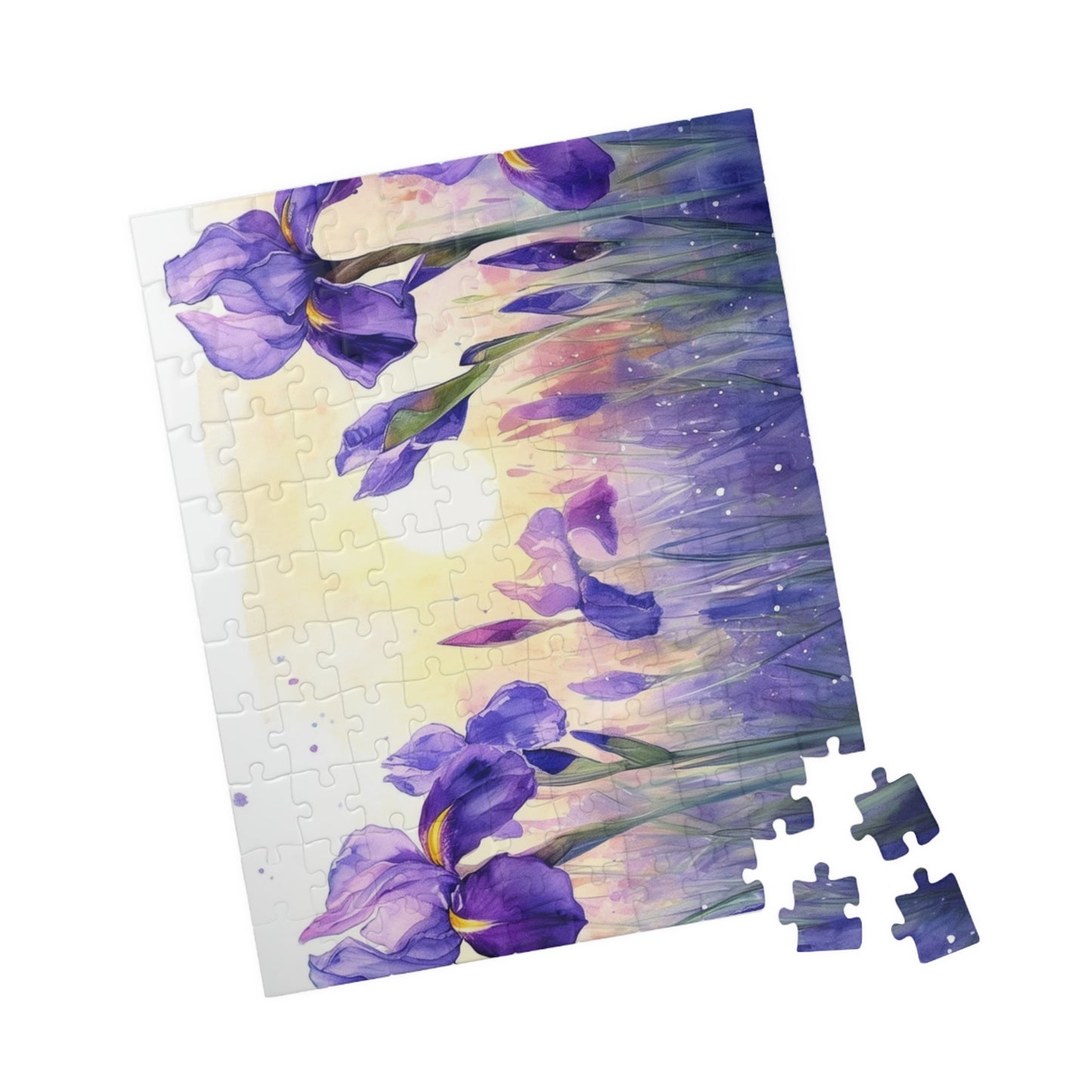 Beautiful Iris Painting Puzzle (110, 252, 520, 1014-piece)