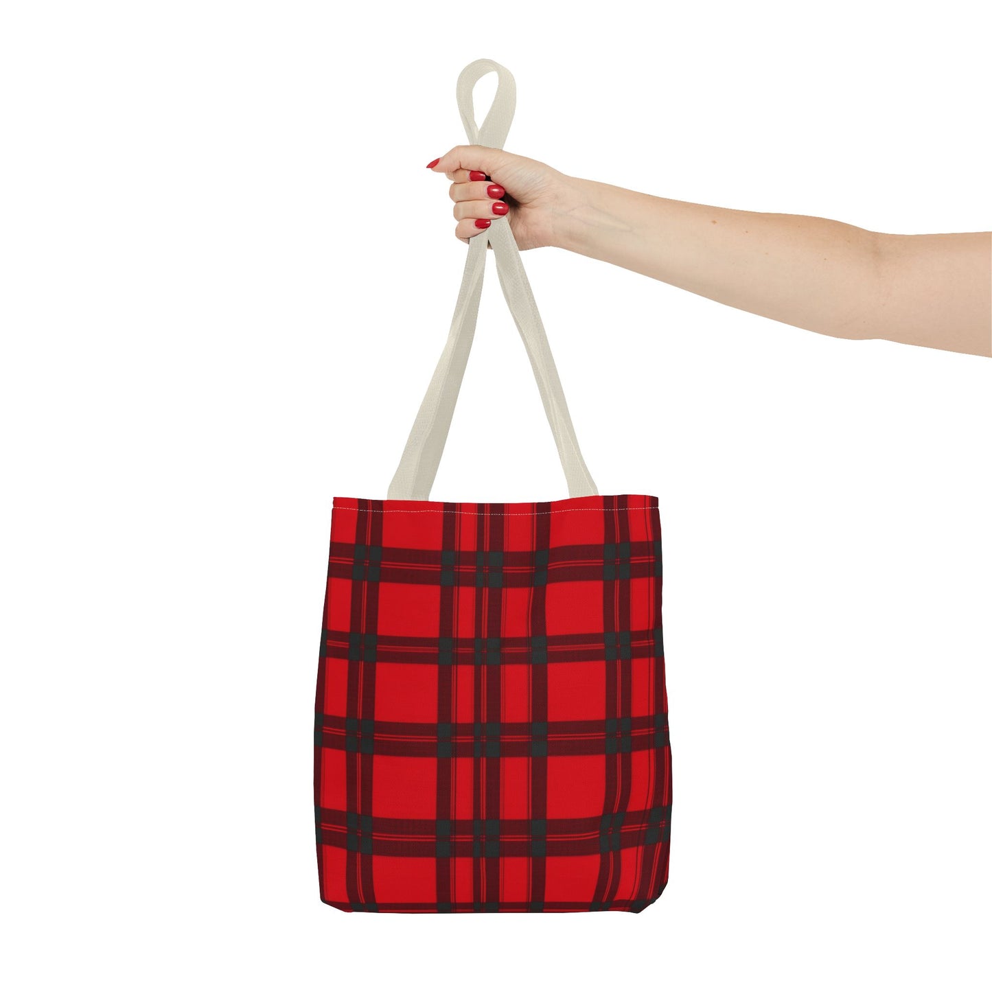 Classic Red and Black Plaid Tote Bag (AOP)